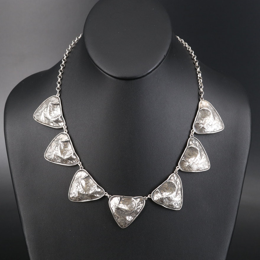 Israeli Postmodern Noy Li Sterling Necklace