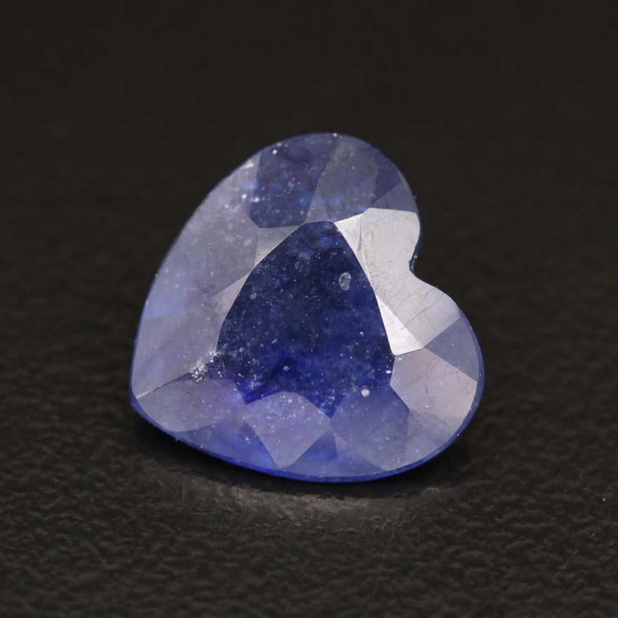 Loose Faceted Heart Cut Corundum