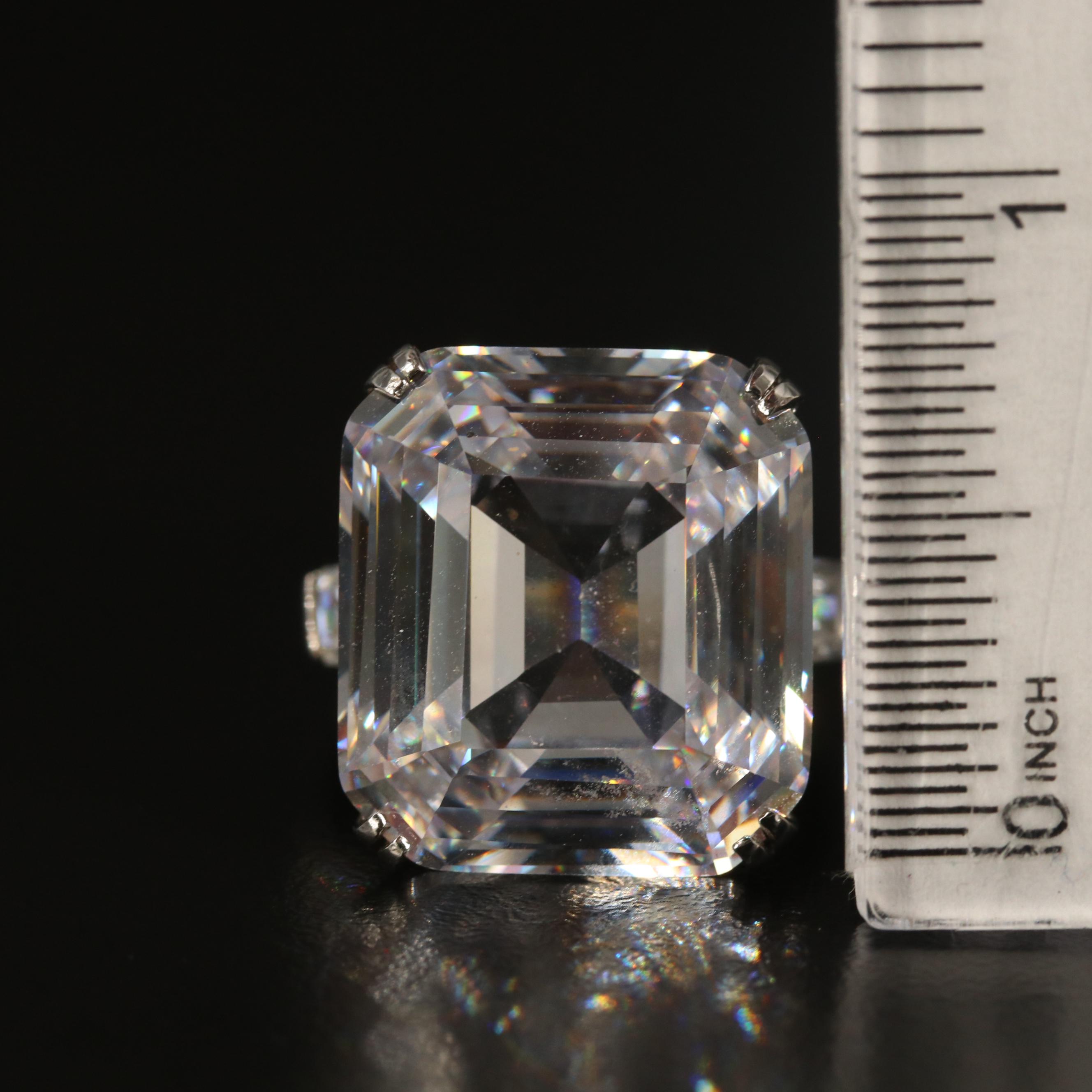 Stauer Sterling Cubic Zirconia Statement Ring