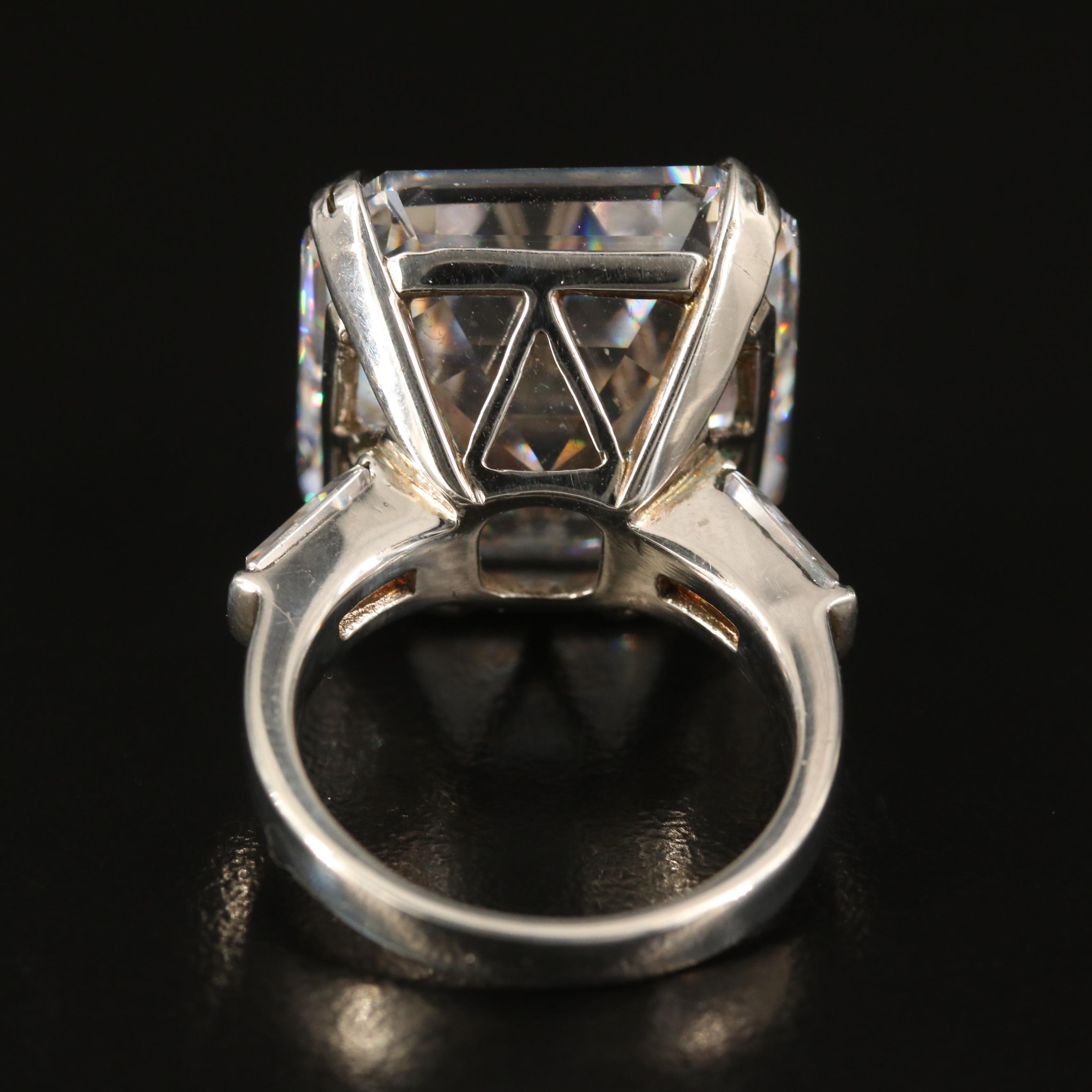 Stauer Sterling Cubic Zirconia Statement Ring