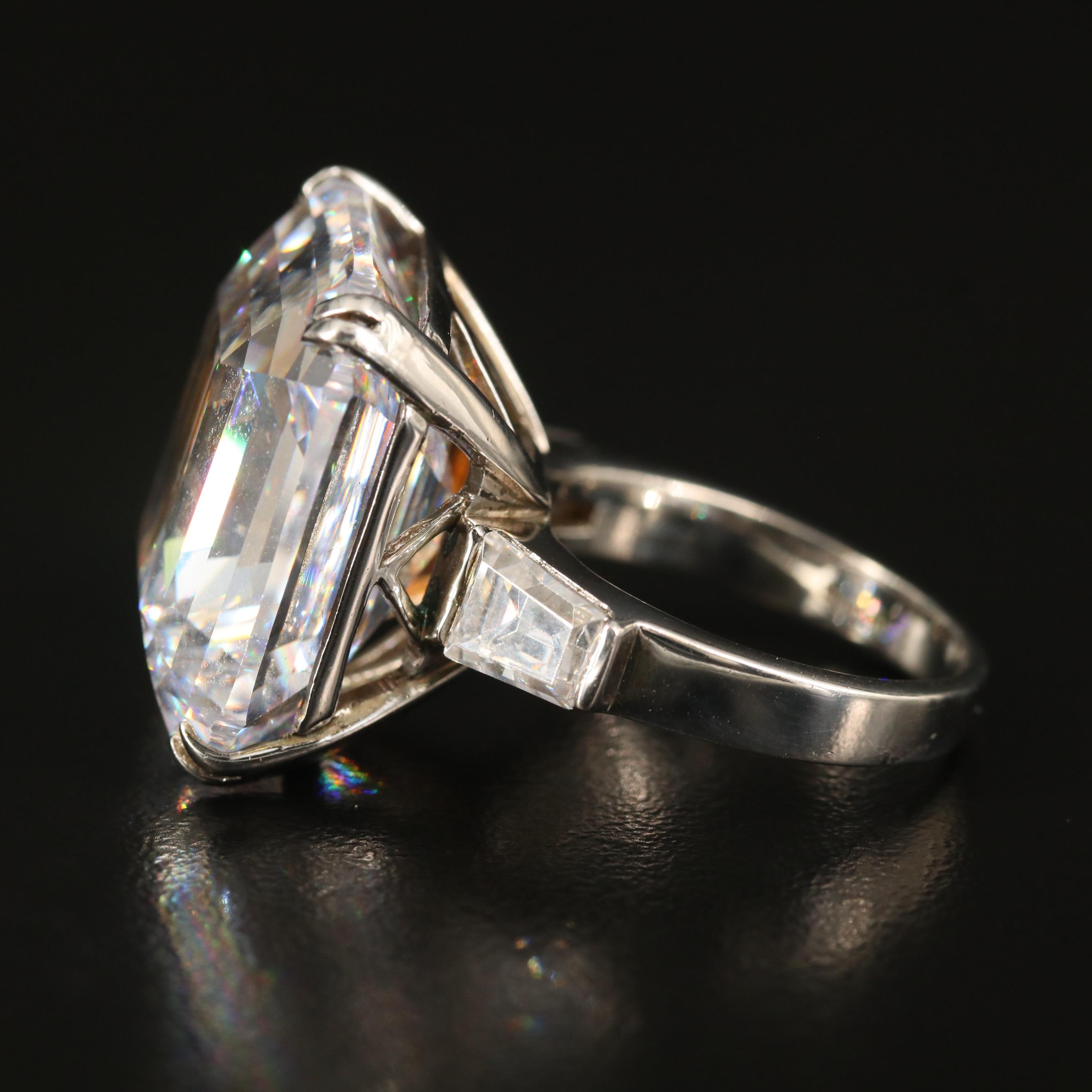 Stauer Sterling Cubic Zirconia Statement Ring