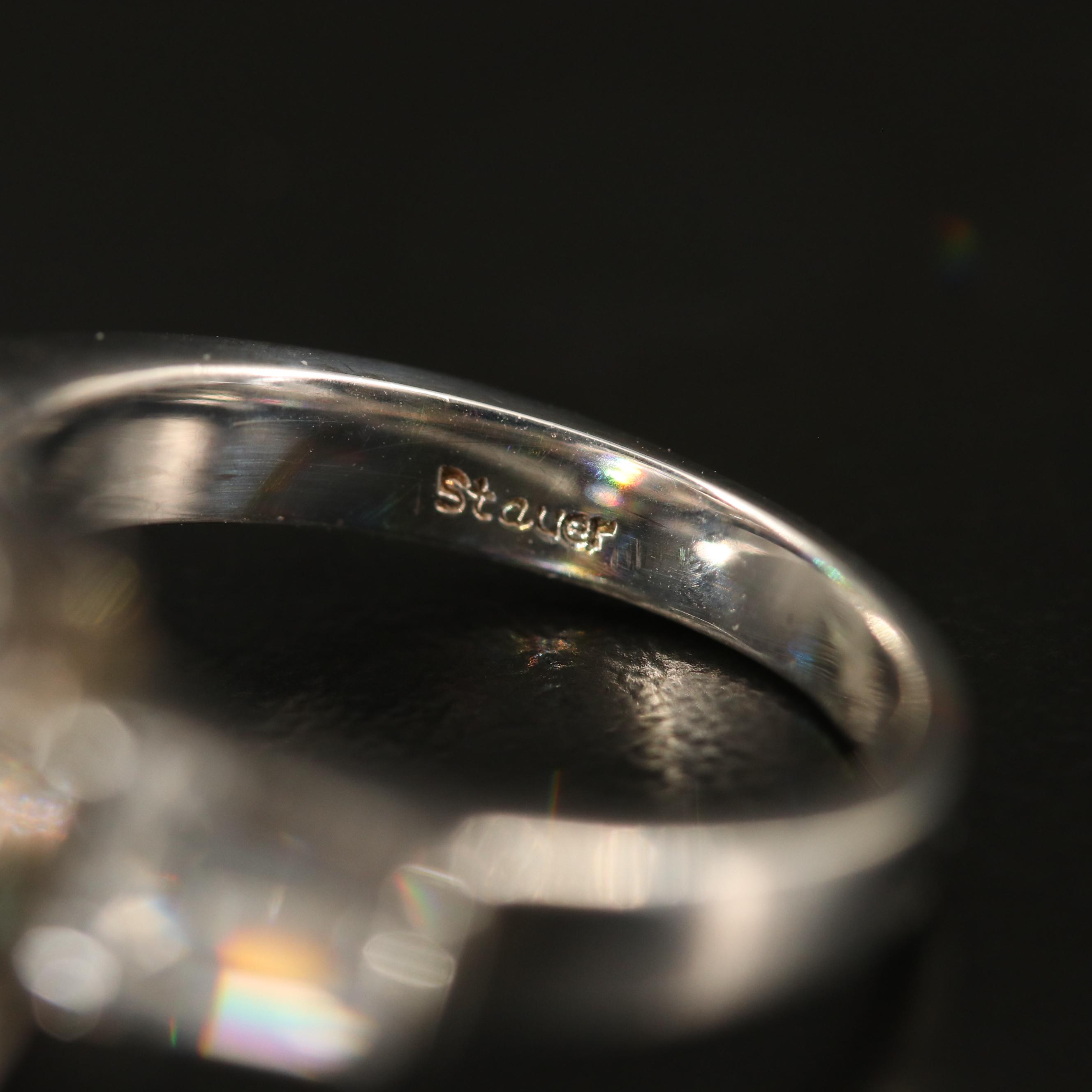 Stauer Sterling Cubic Zirconia Statement Ring