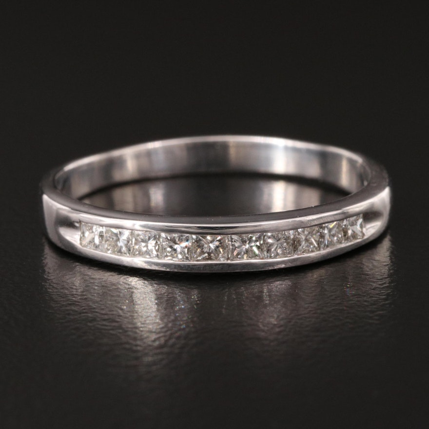 14K Channel Set Diamond Band