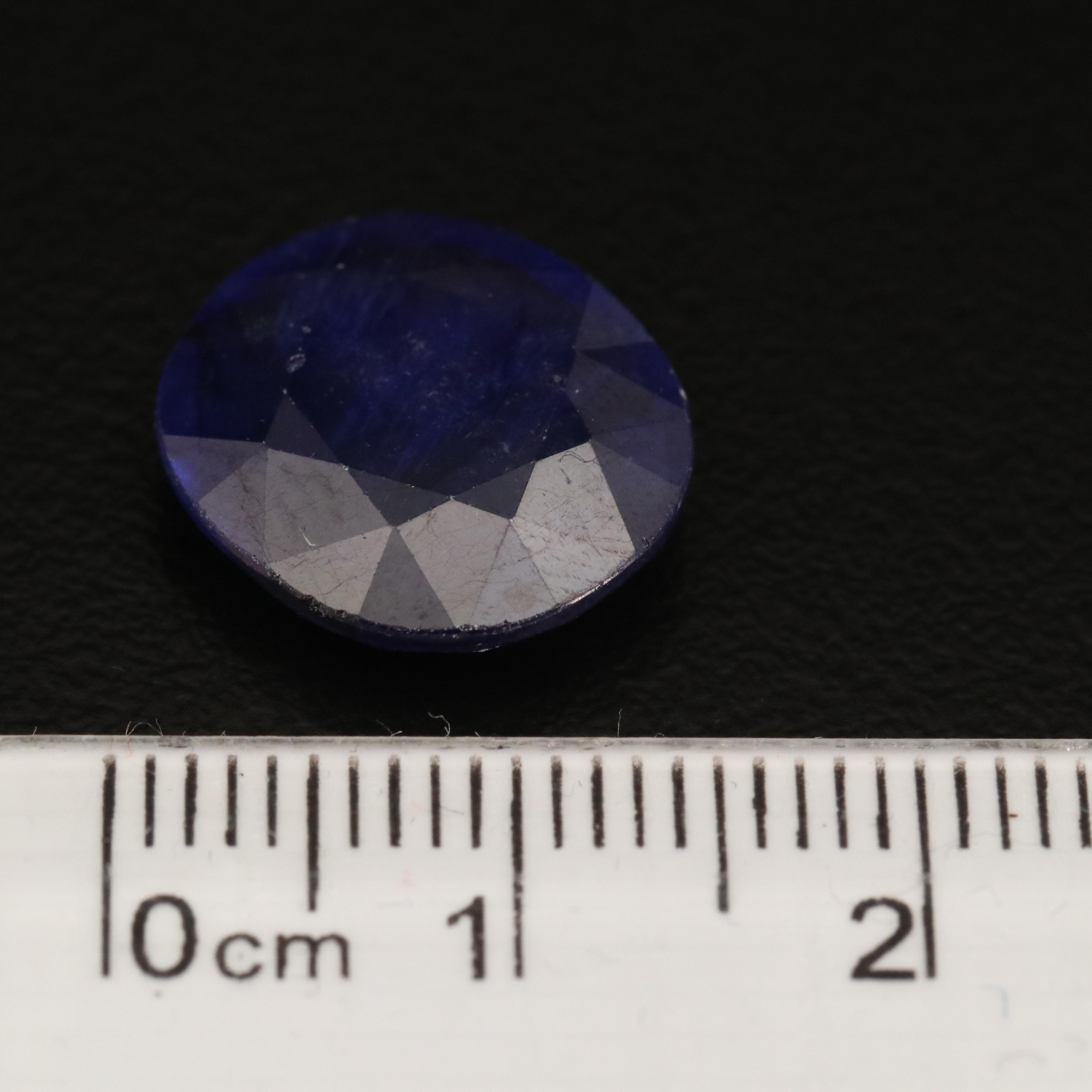 Loose Modified Oval Faceted Corundum