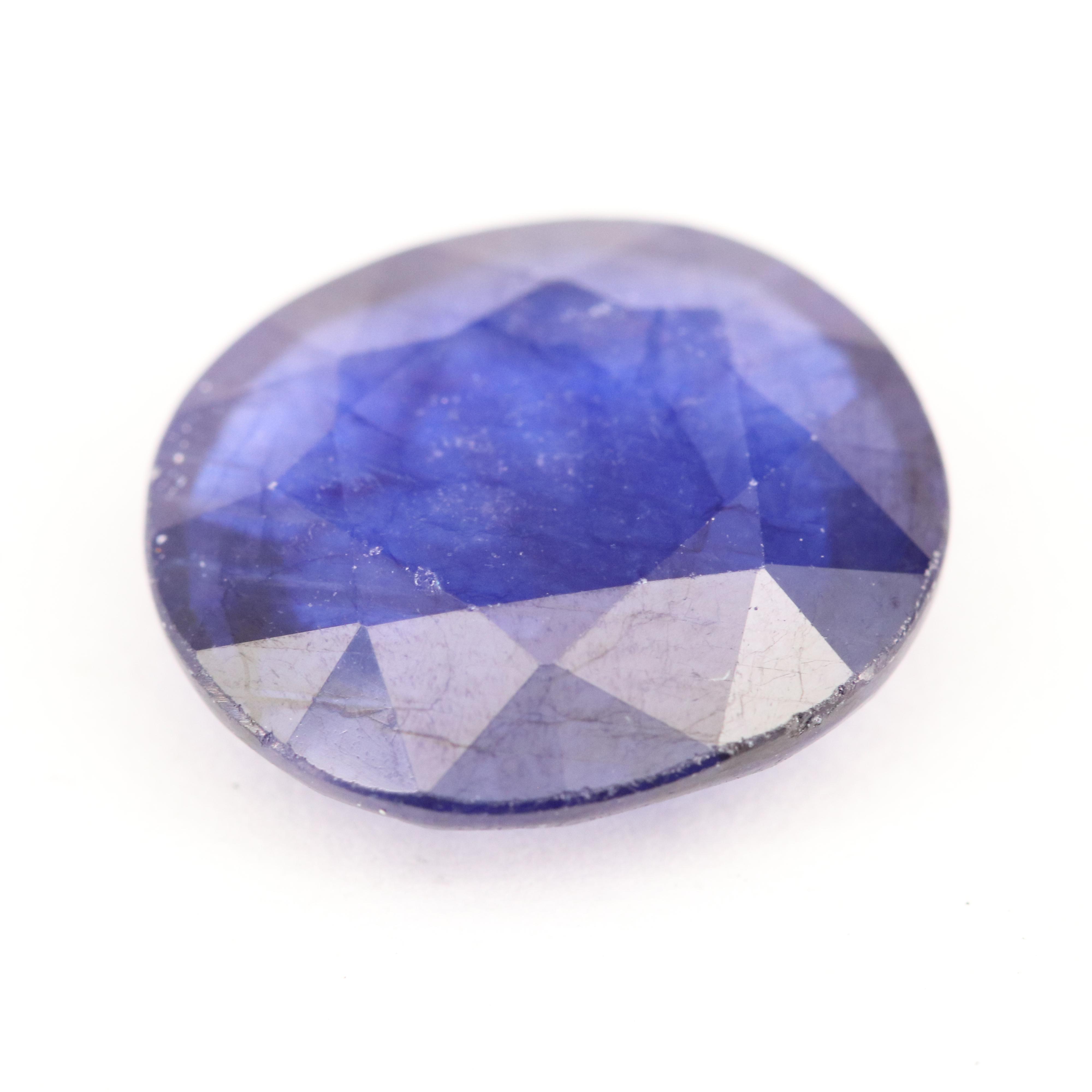 Loose Modified Oval Faceted Corundum