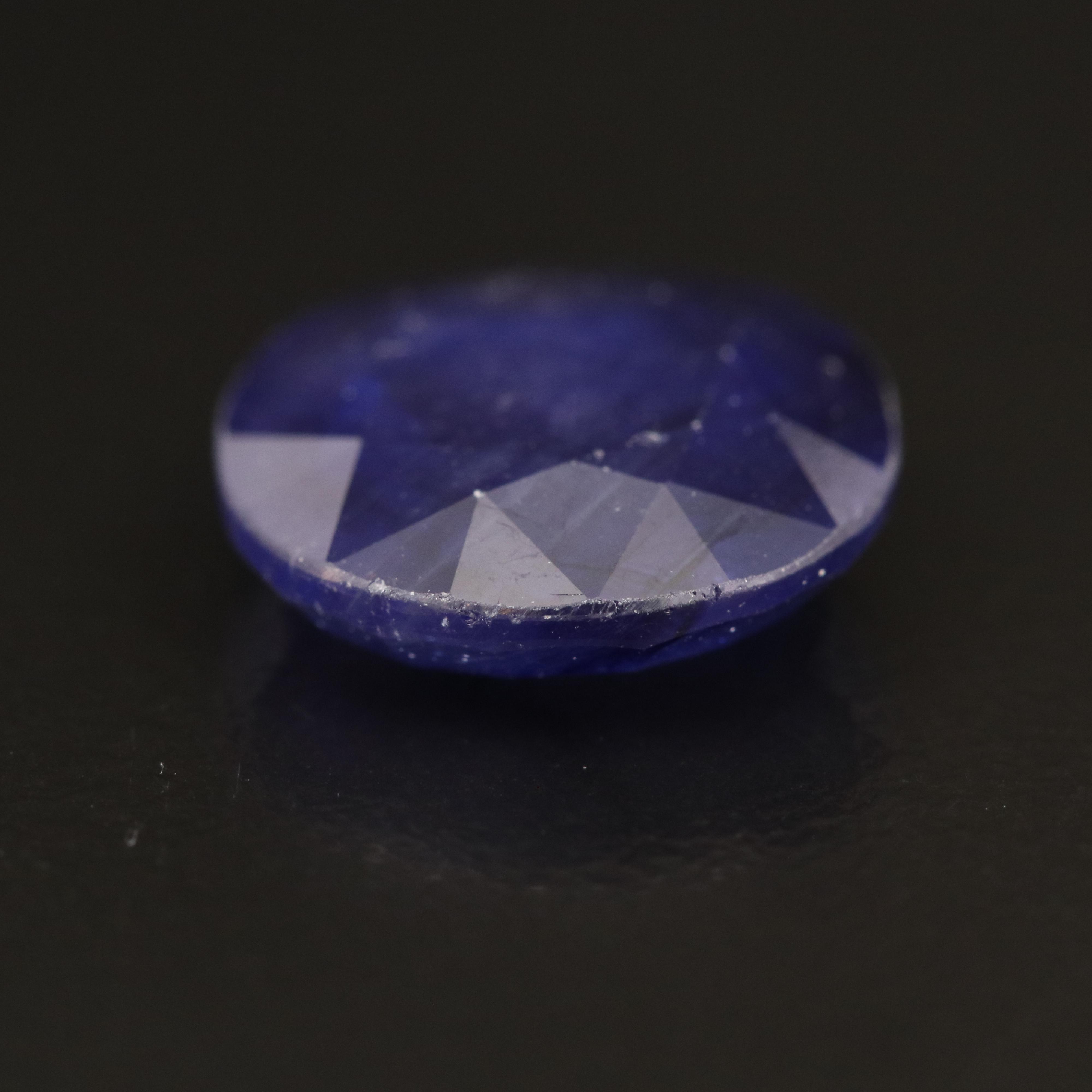 Loose Modified Oval Faceted Corundum