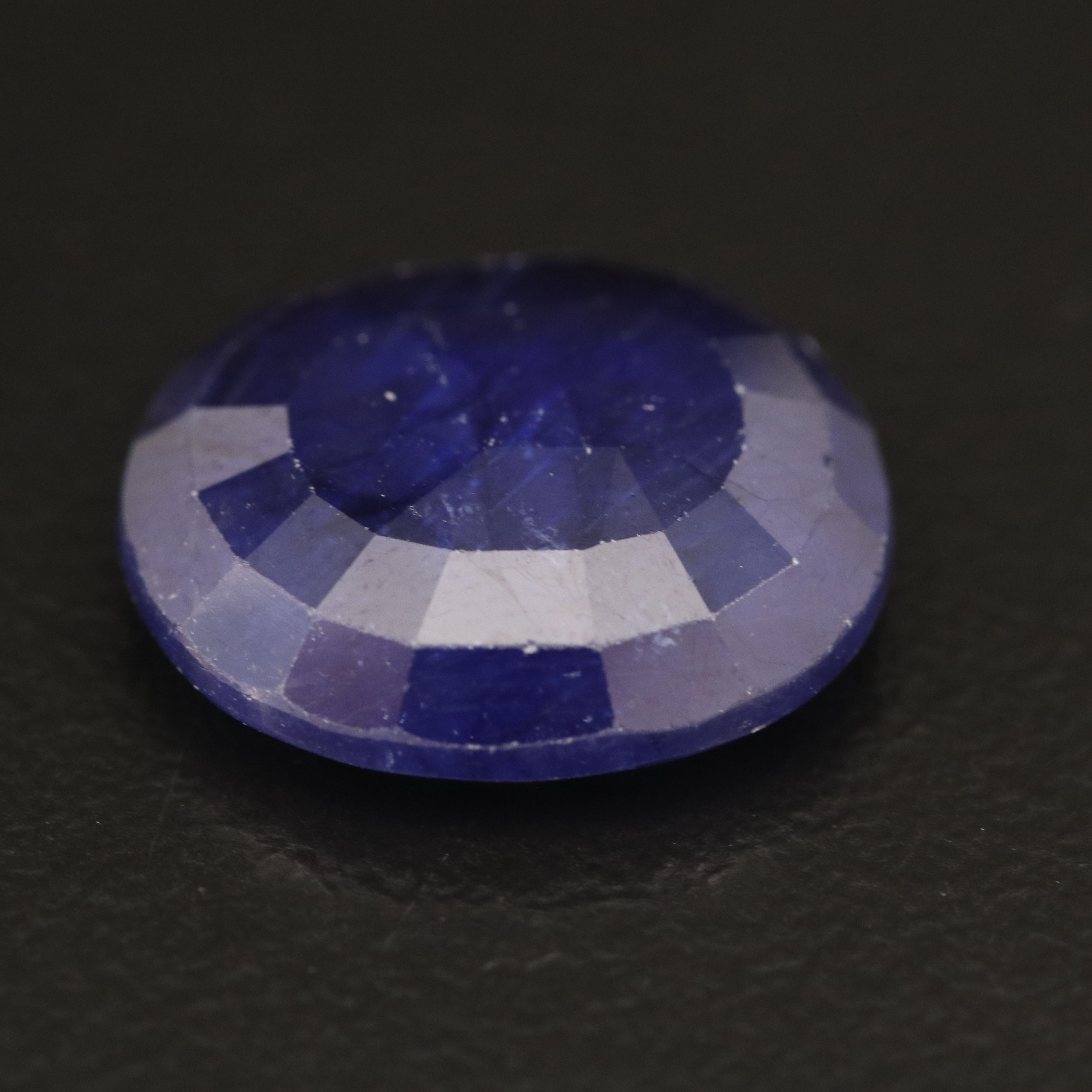 Loose Modified Oval Faceted Corundum
