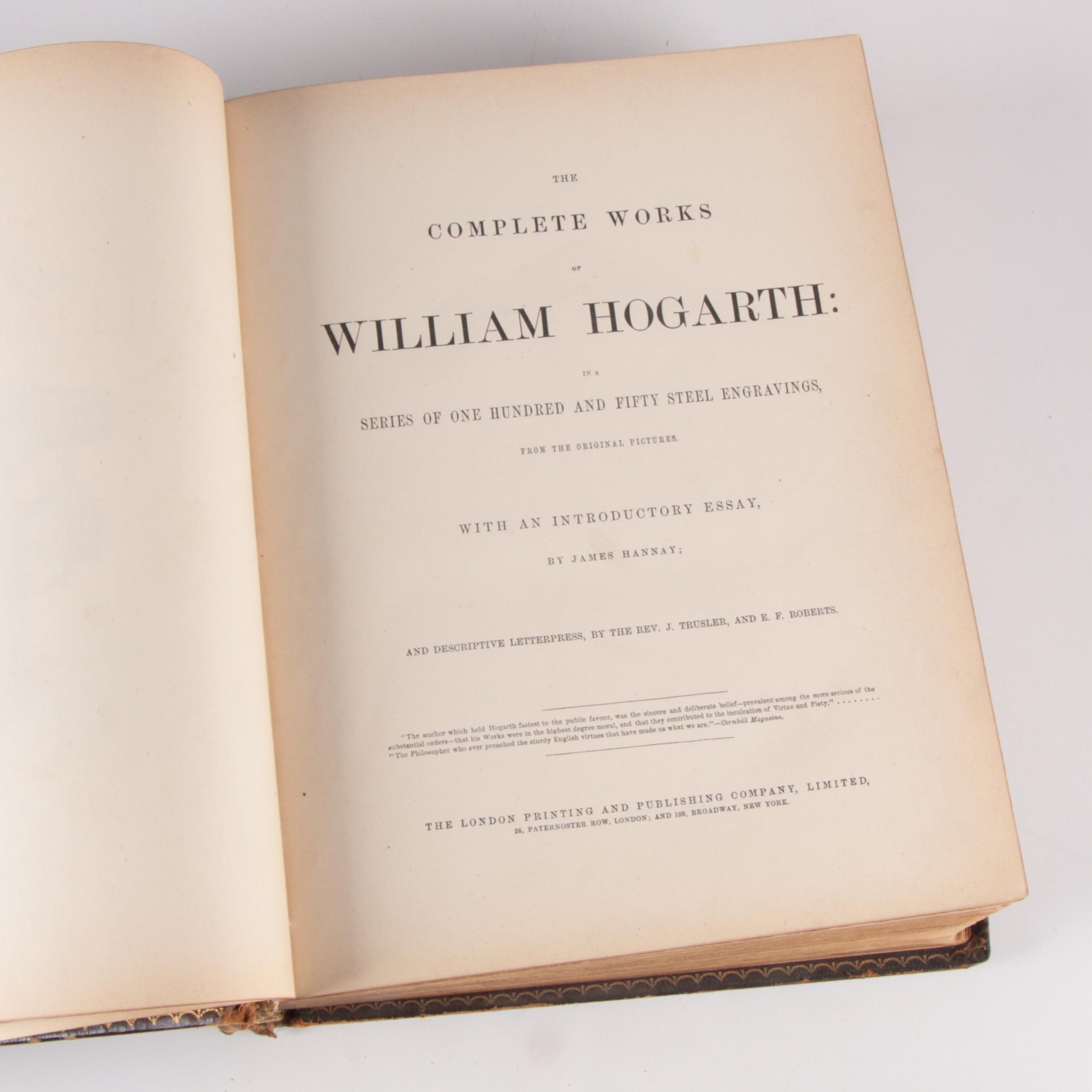 "The Complete Works of William Hogarth" with Essay by James Hannay, c. 1860