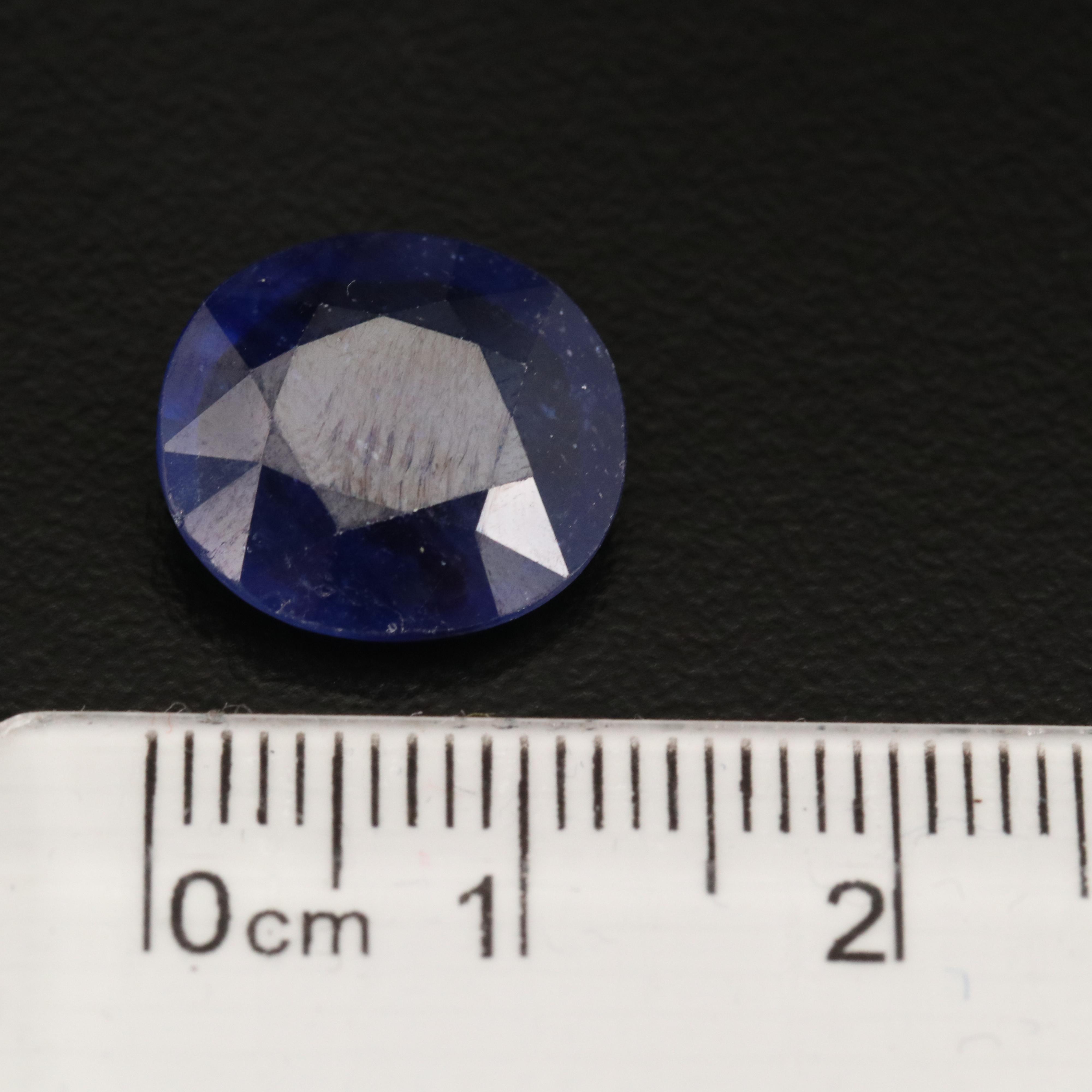 Loose Modified Oval Faceted Corundum
