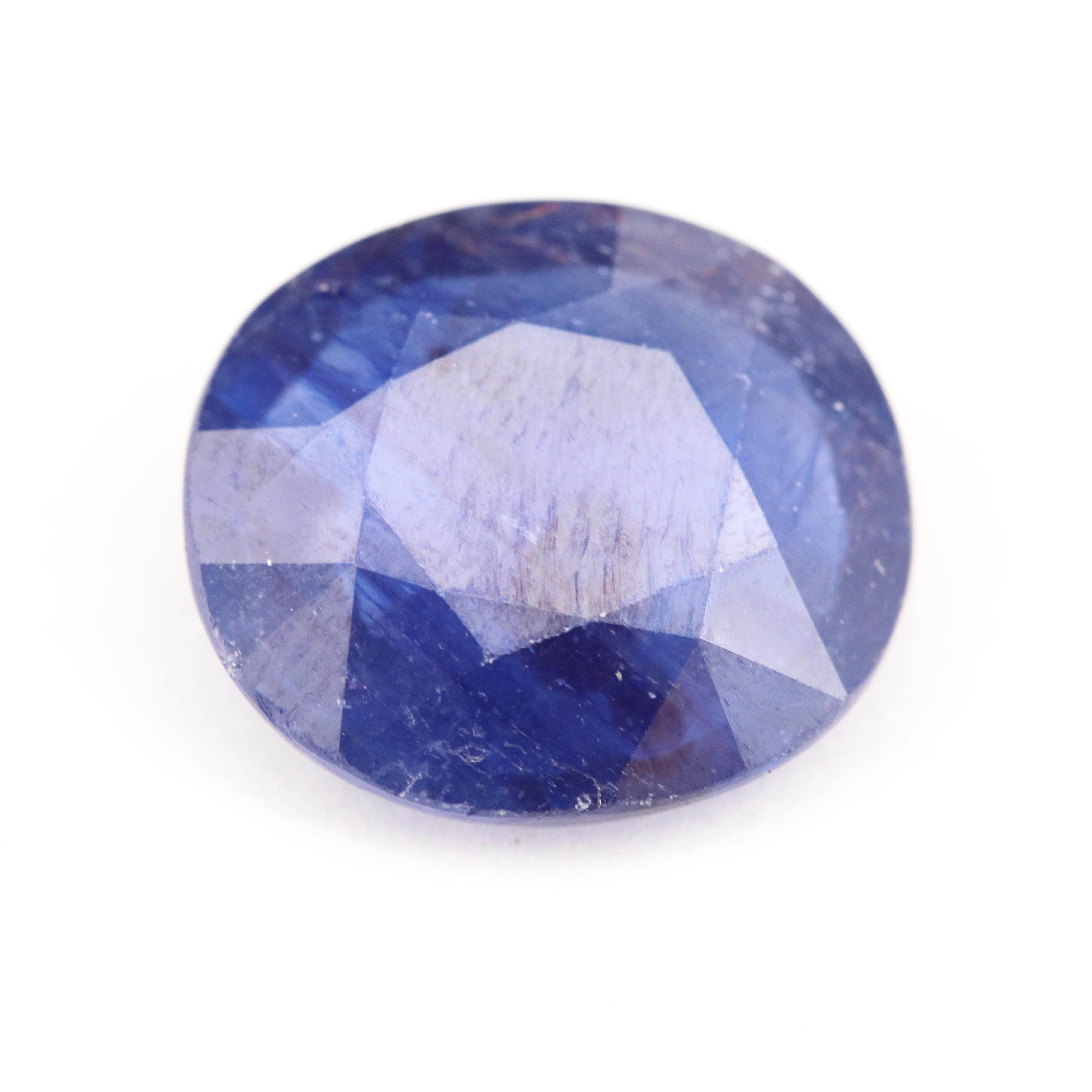 Loose Modified Oval Faceted Corundum