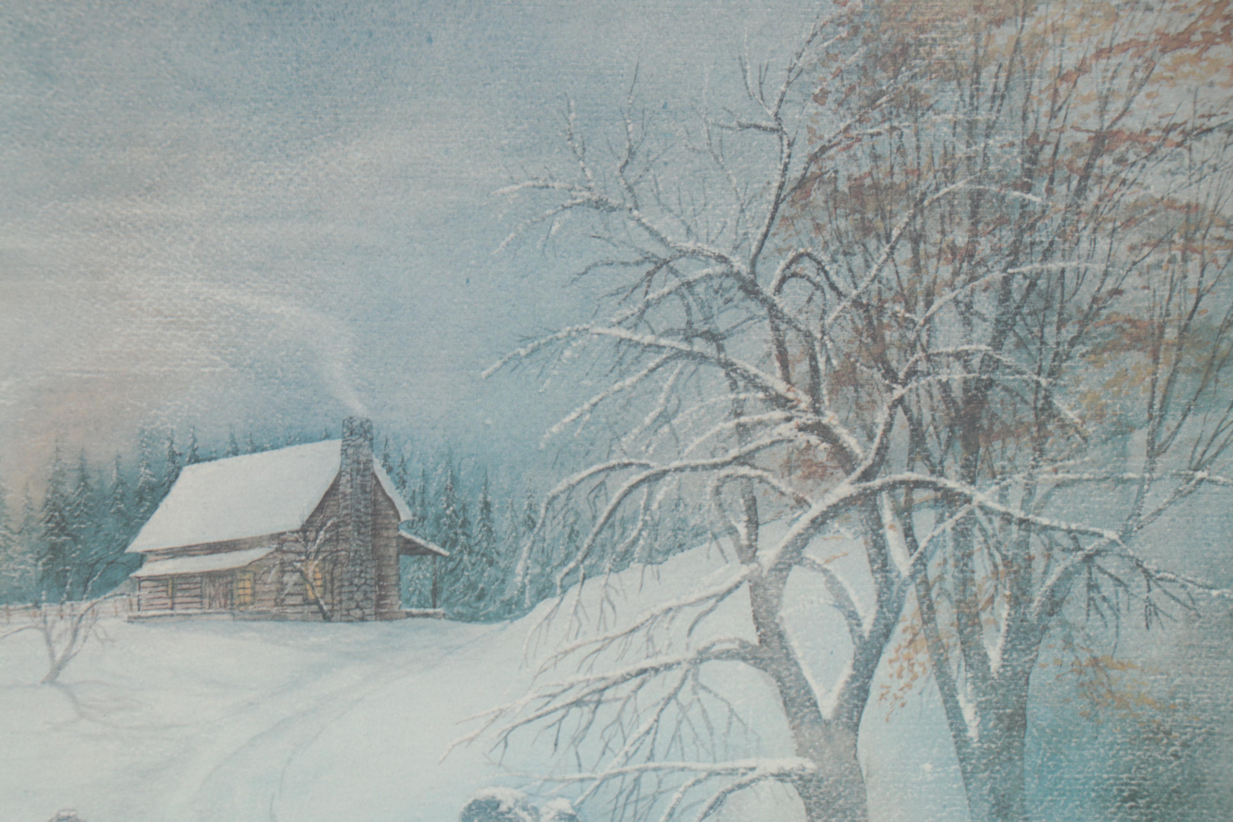 Arnold McDowell Offset Lithograph "Best Friends