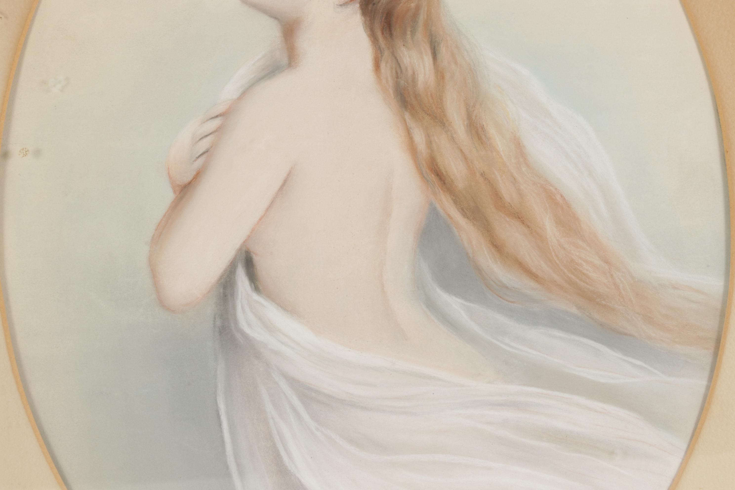 Pastel Portrait Drawing of a Woman