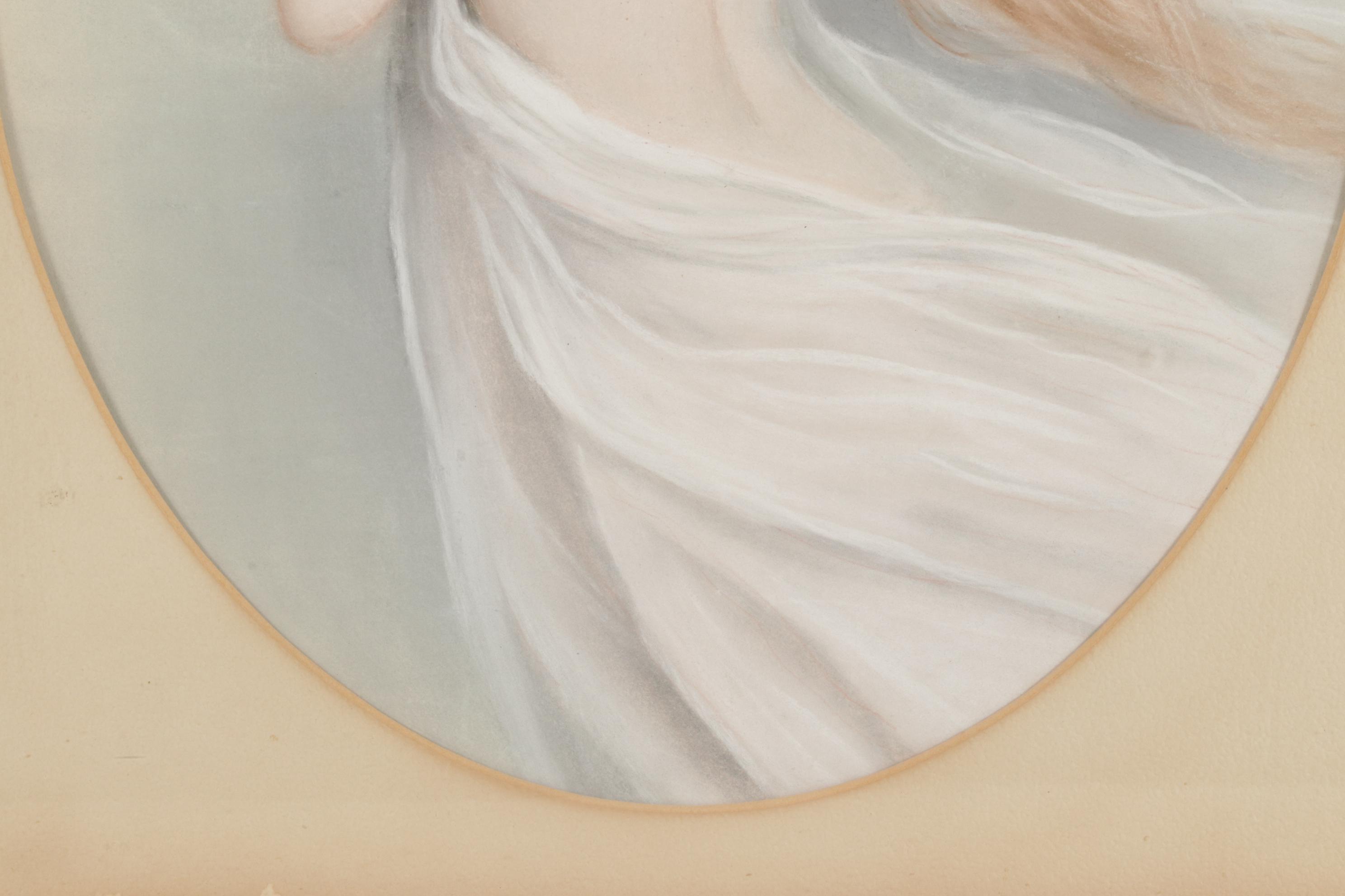 Pastel Portrait Drawing of a Woman