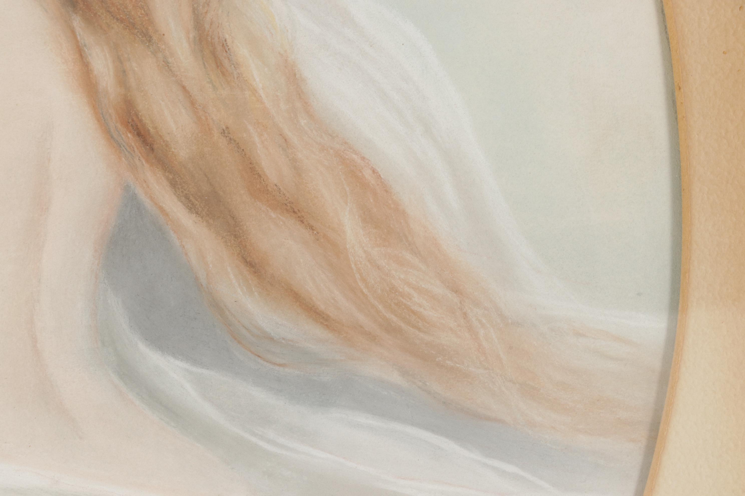 Pastel Portrait Drawing of a Woman