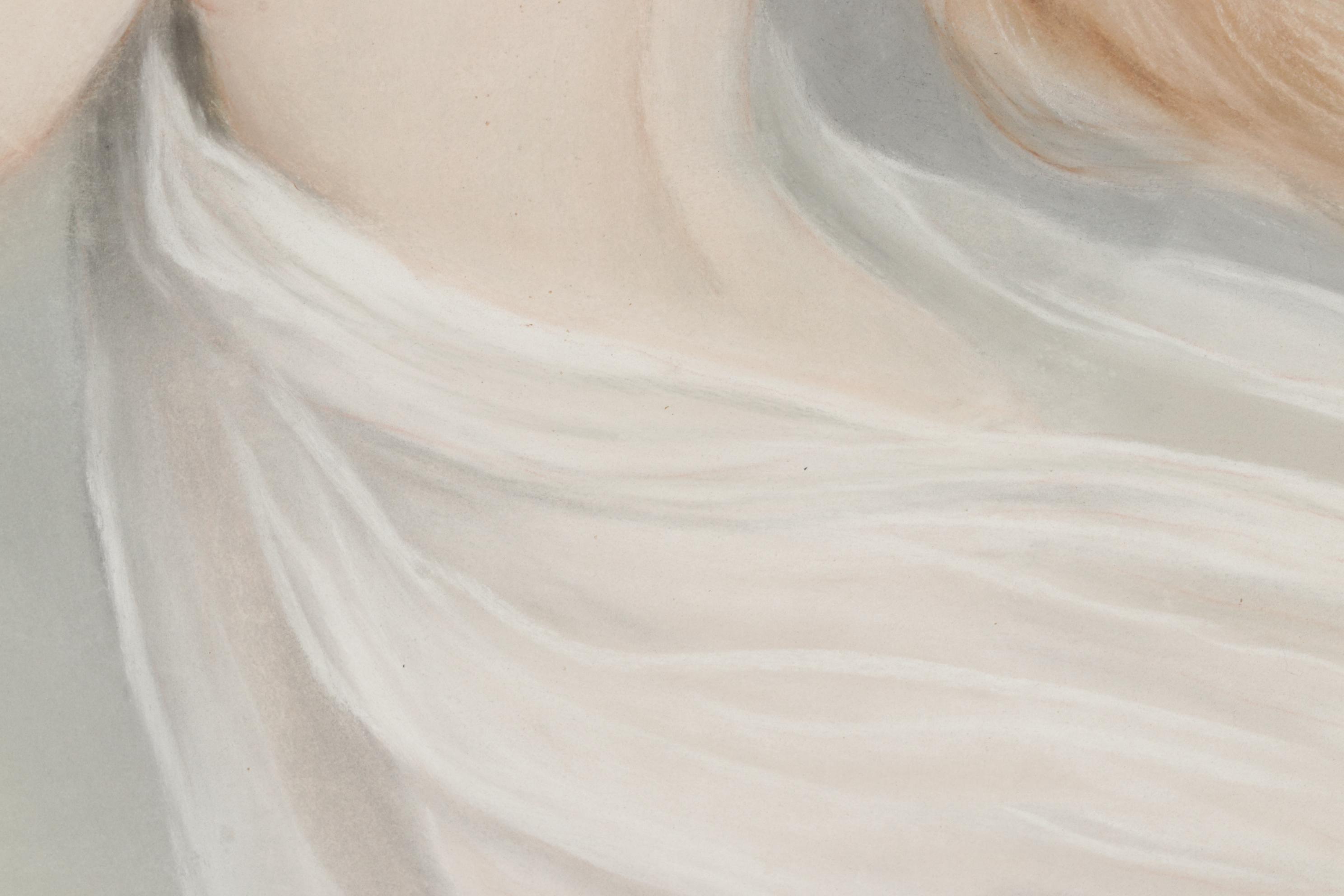 Pastel Portrait Drawing of a Woman