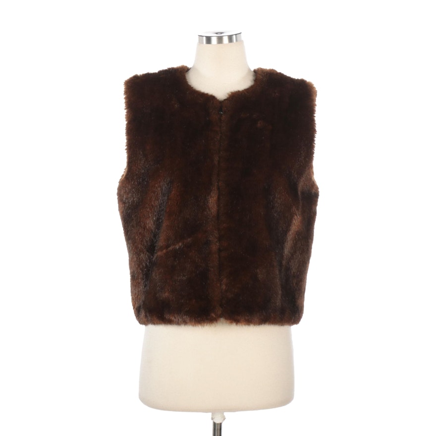 Donna Salyer Fabulous-Furs Faux Fur Vest