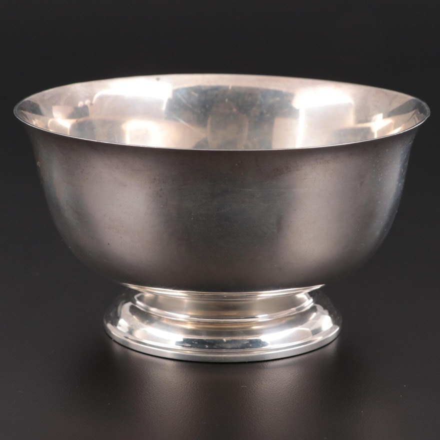 Lunt Sterling Silver Reproduction Paul Revere Bowl