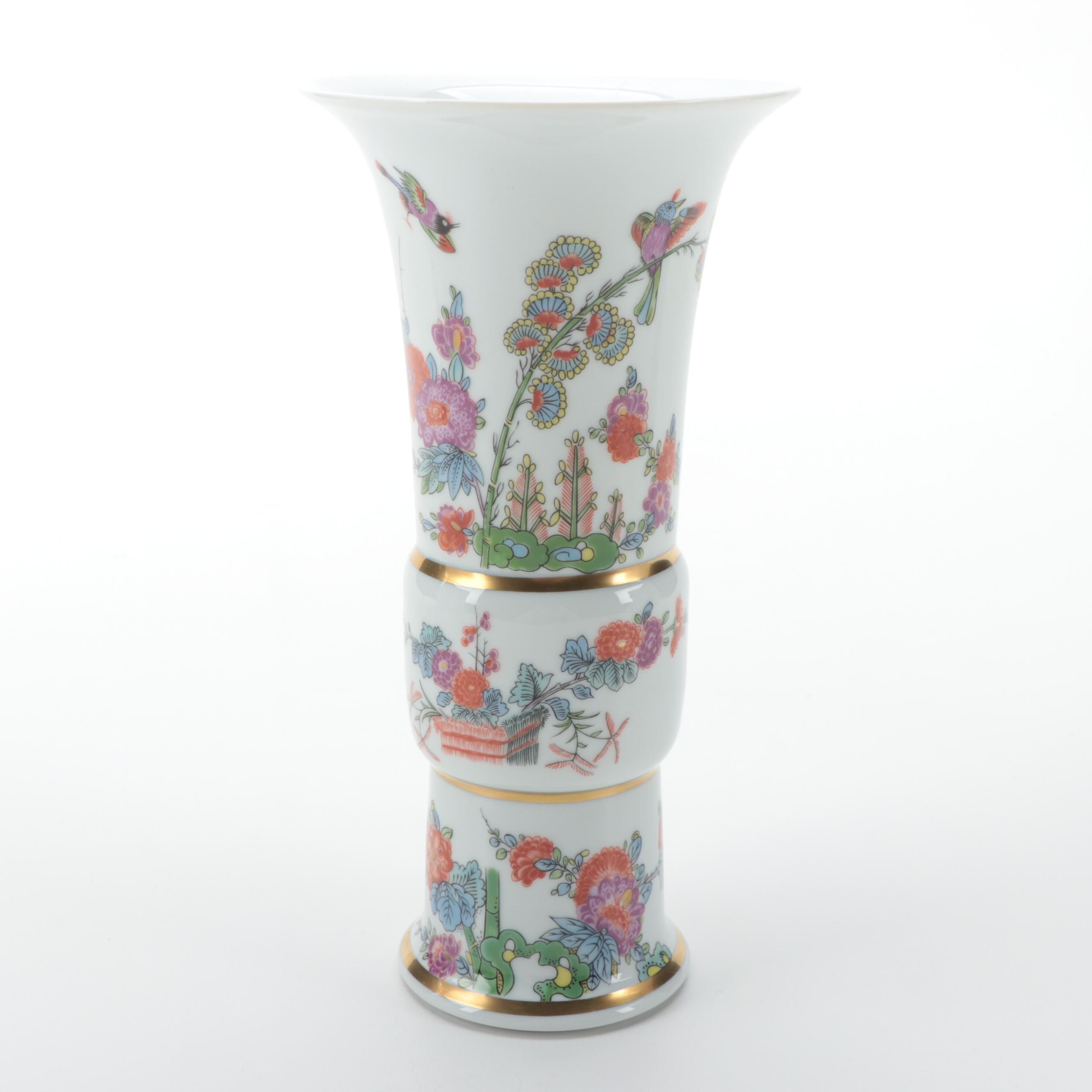 Haviland for Metropolitan Museum of Art Reproduction Meissen Porcelain Vase