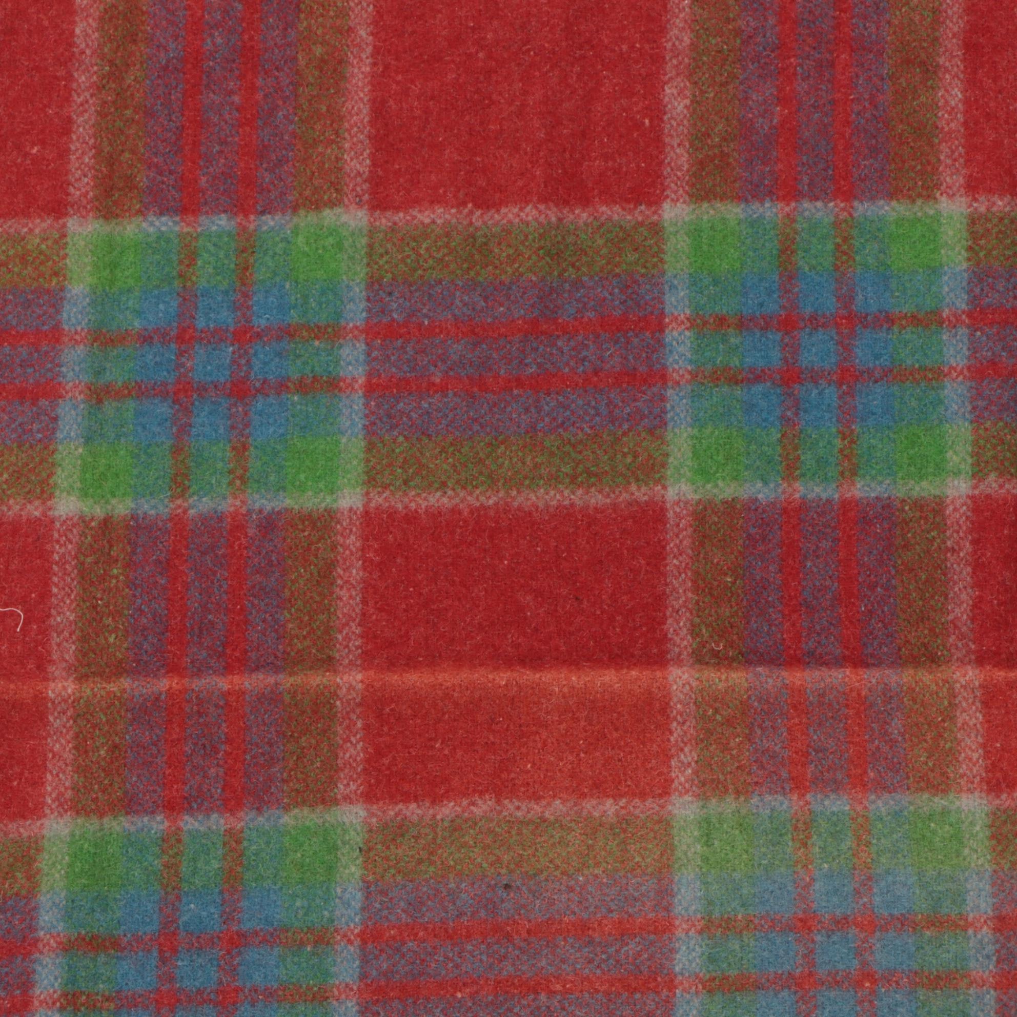 Ayers' "Prospector" Canadian Wool Blanket with Multicolored Plaid Wool Blanket