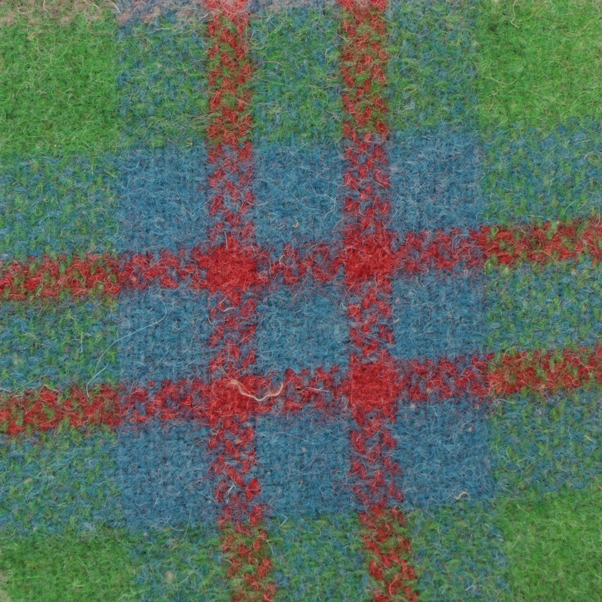 Ayers' "Prospector" Canadian Wool Blanket with Multicolored Plaid Wool Blanket