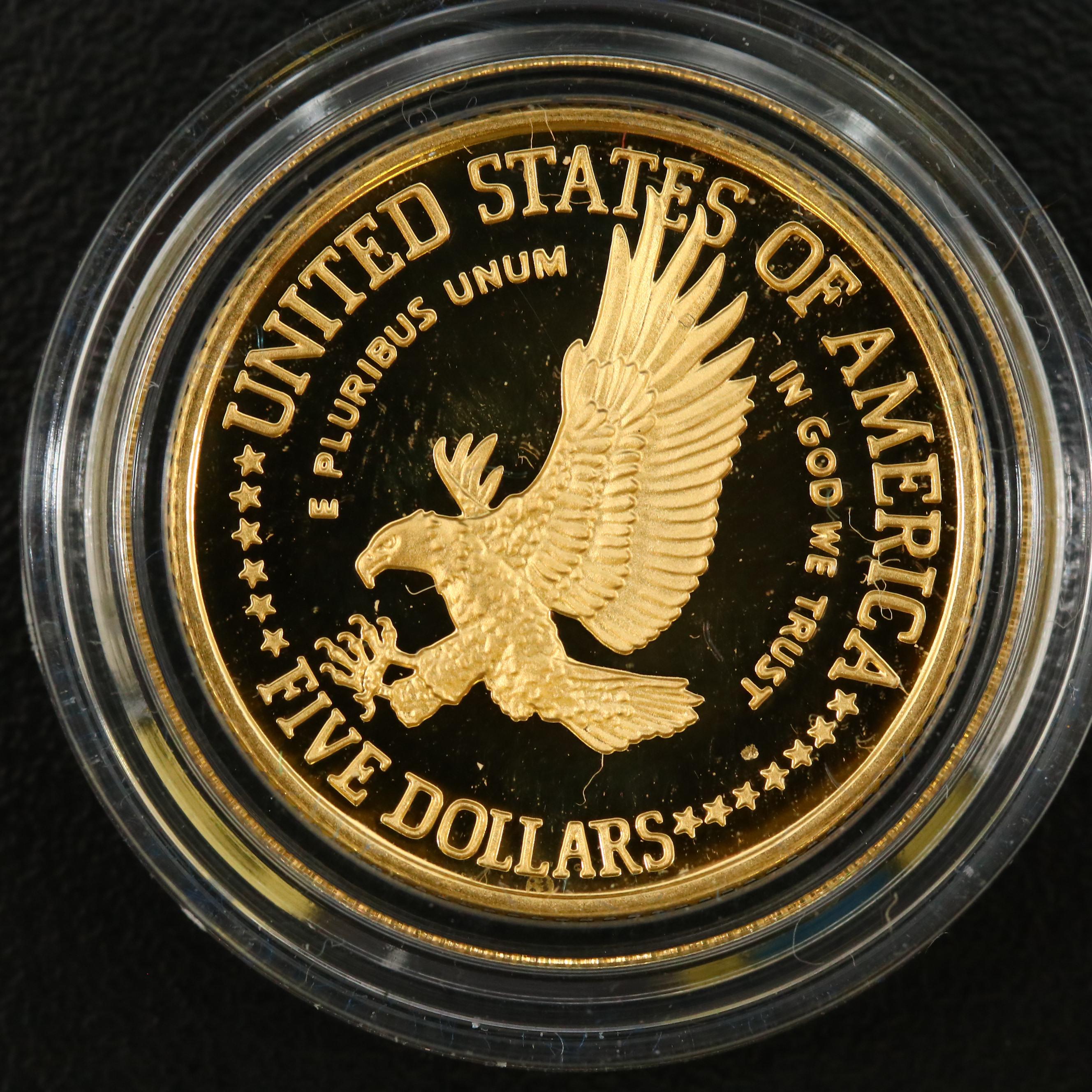 1986 Statue of Liberty Proof $5 Gold Commemorative Coin