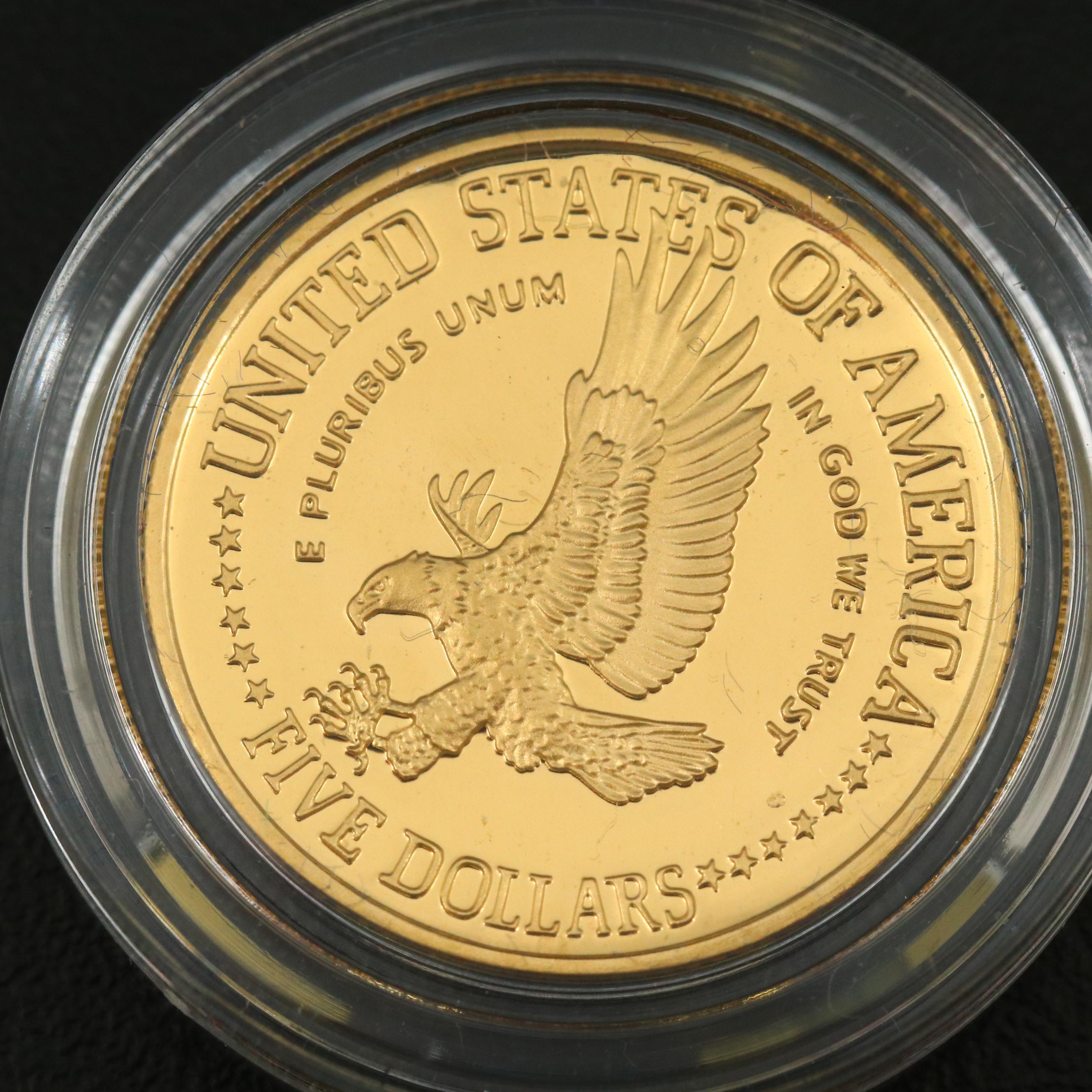 1986 Statue of Liberty Proof $5 Gold Commemorative Coin