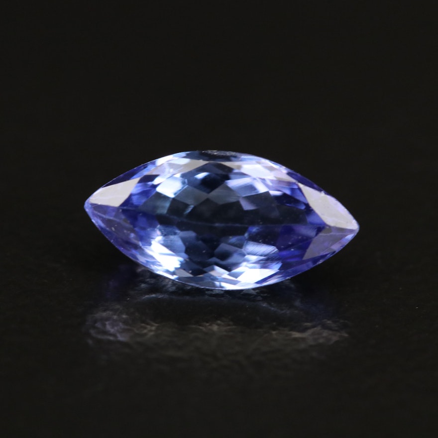 Loose 1.30 CT Marquise Faceted Tanzanite