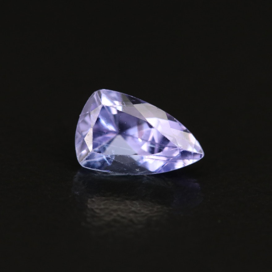 Loose 1.15 CT Modified Pear Faceted Tanzanite