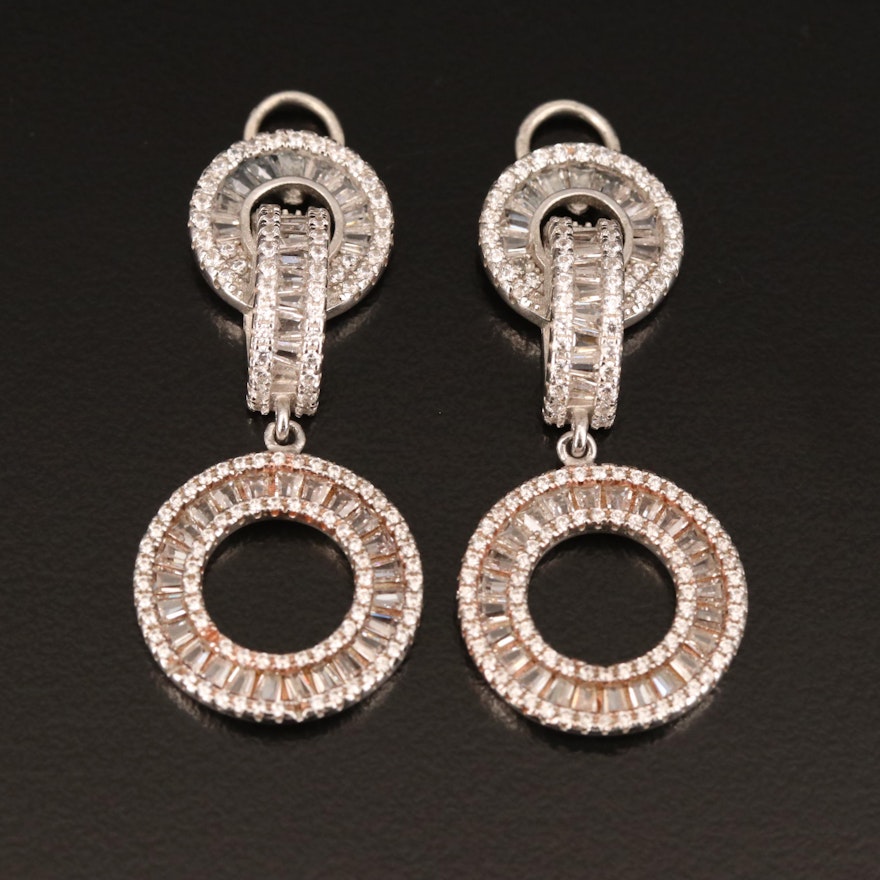 Sterling Cubic Zirconia Earring Enhancers