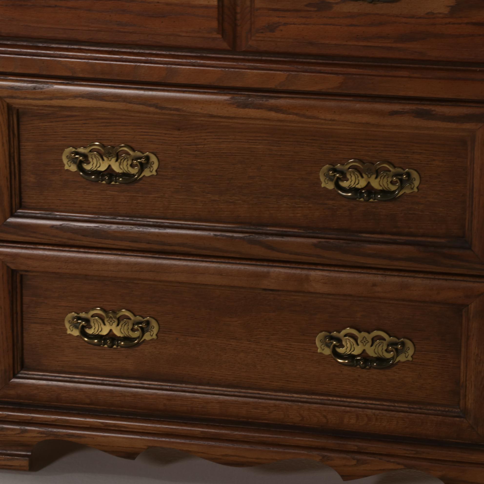Broyhill Oak Bedroom Set, Late 20th Century