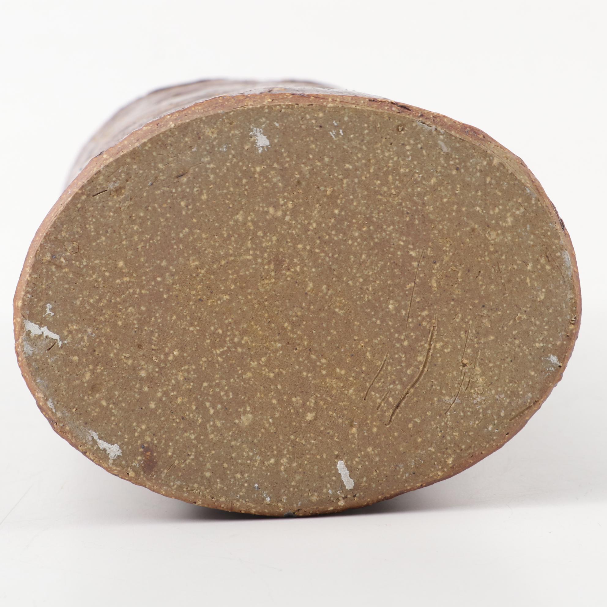 Studio Style Slab-Built Stoneware Bottle Vases