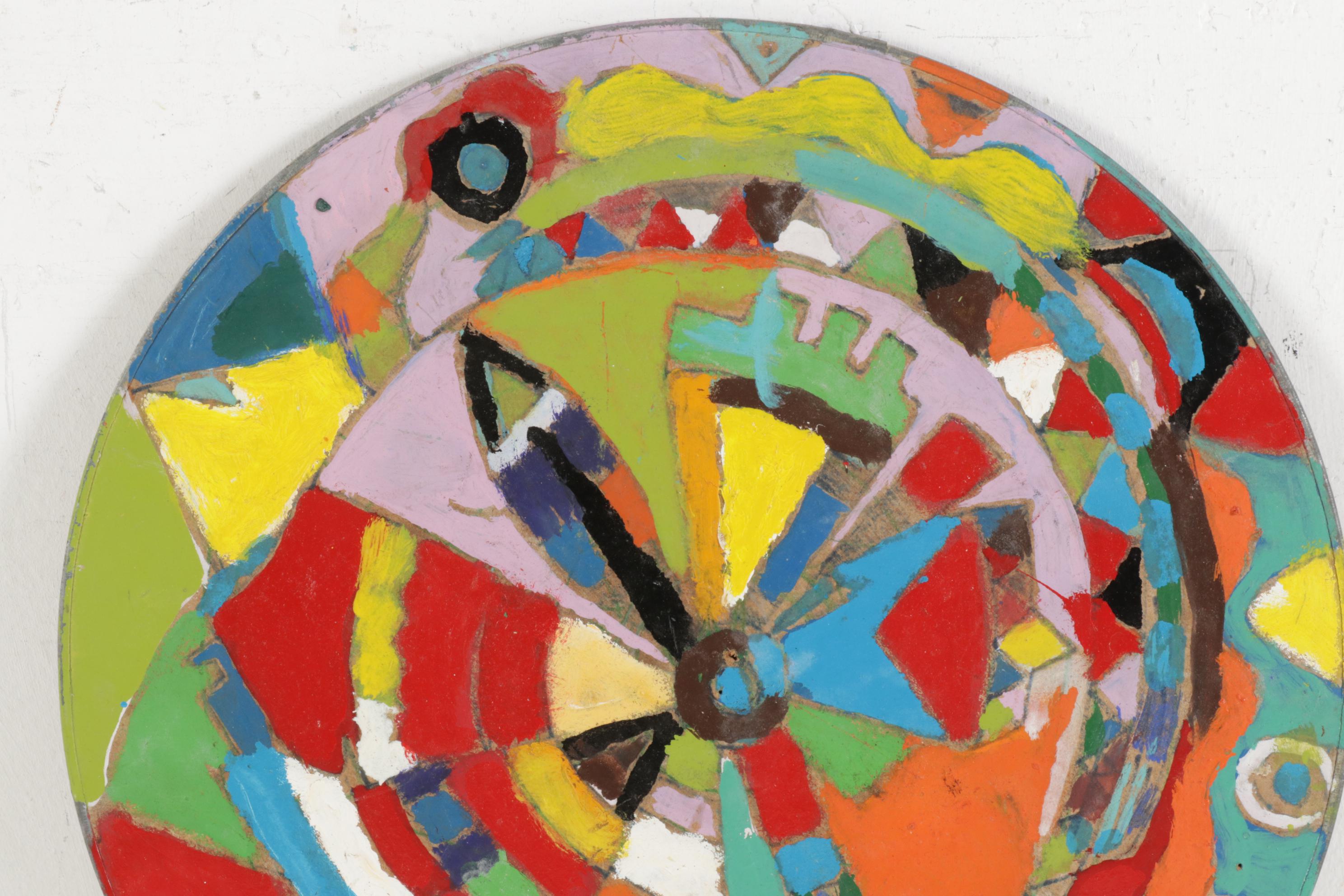 Rick Borg Acrylic Painting "Circle of Color," 2004