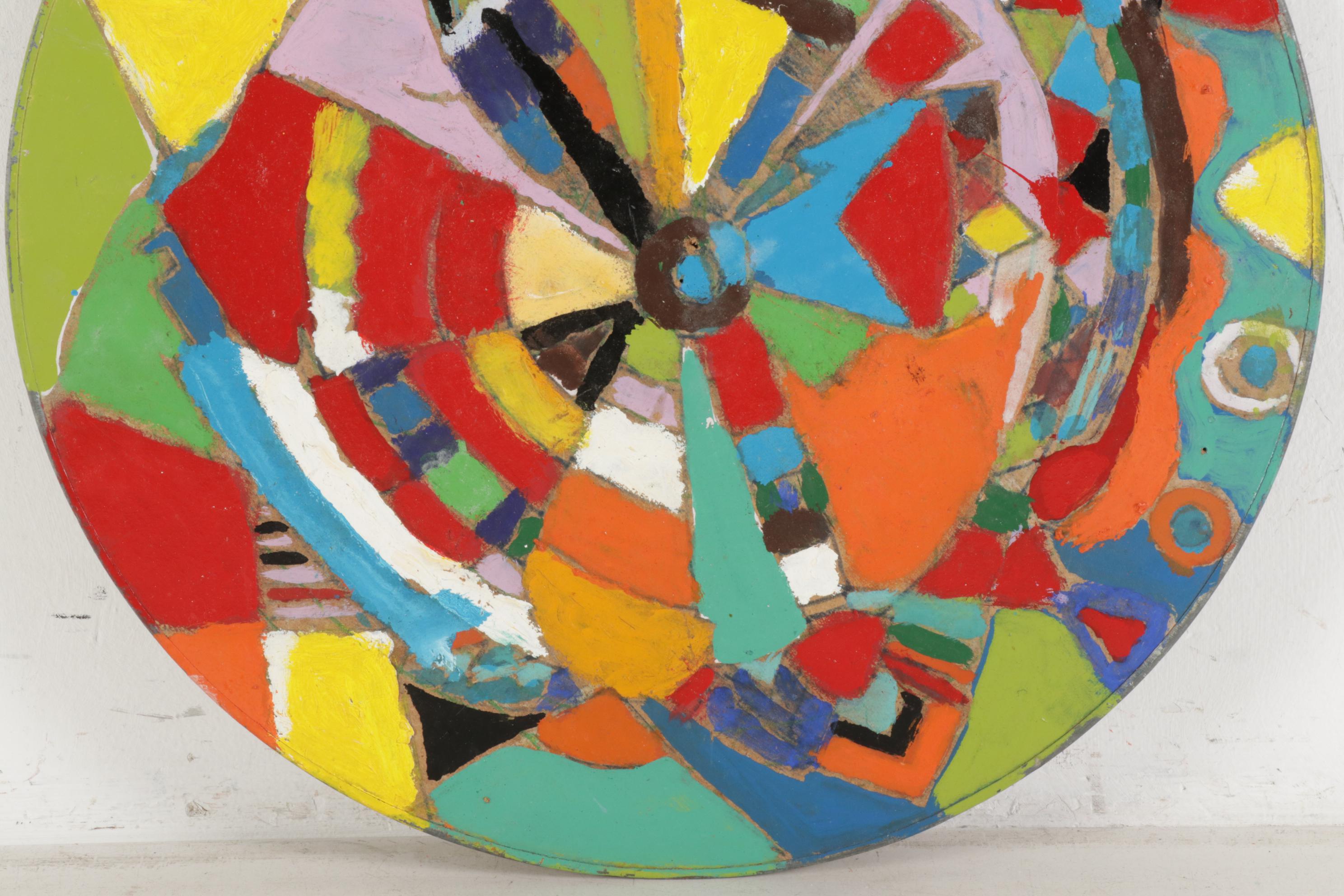 Rick Borg Acrylic Painting "Circle of Color," 2004