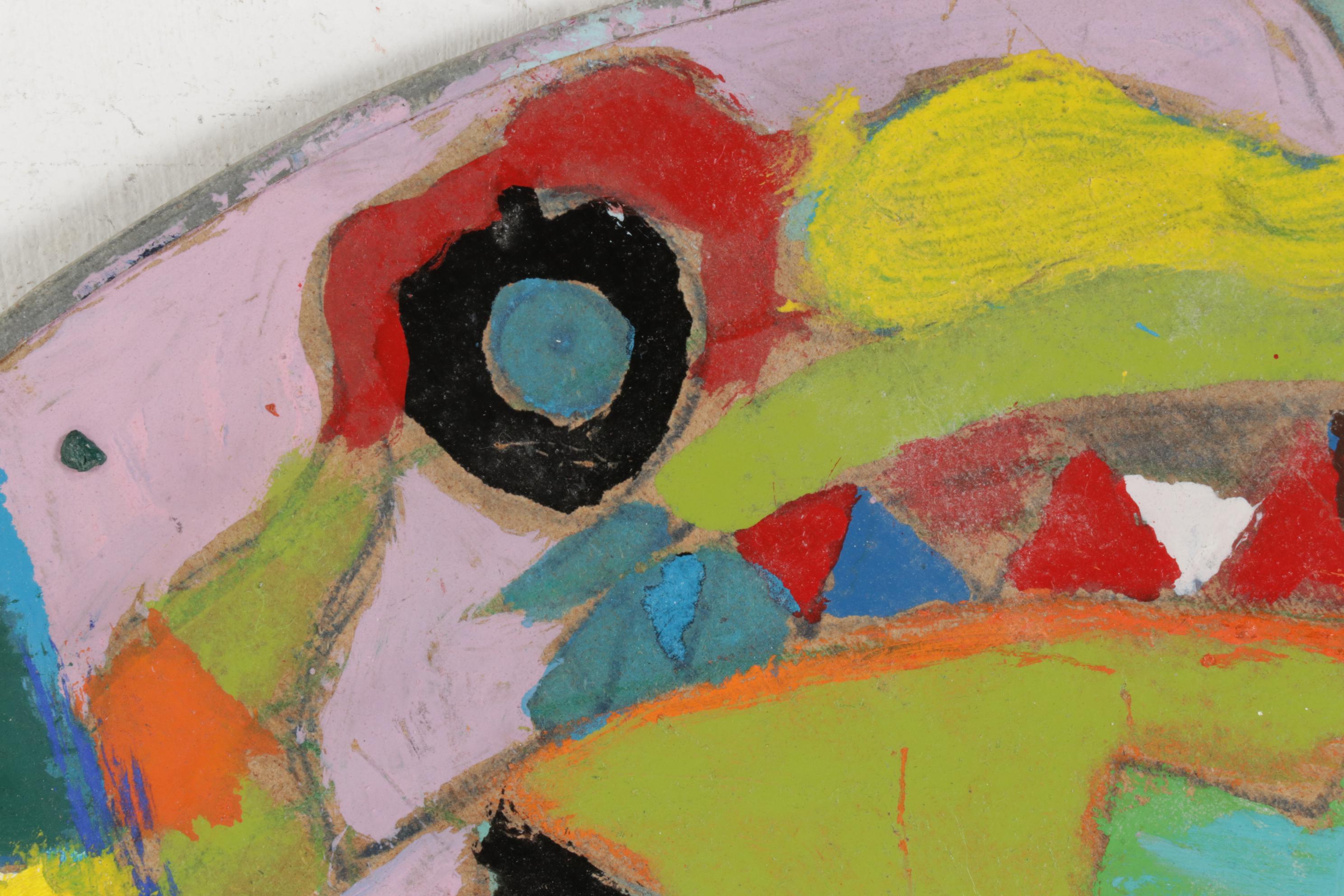 Rick Borg Acrylic Painting "Circle of Color," 2004