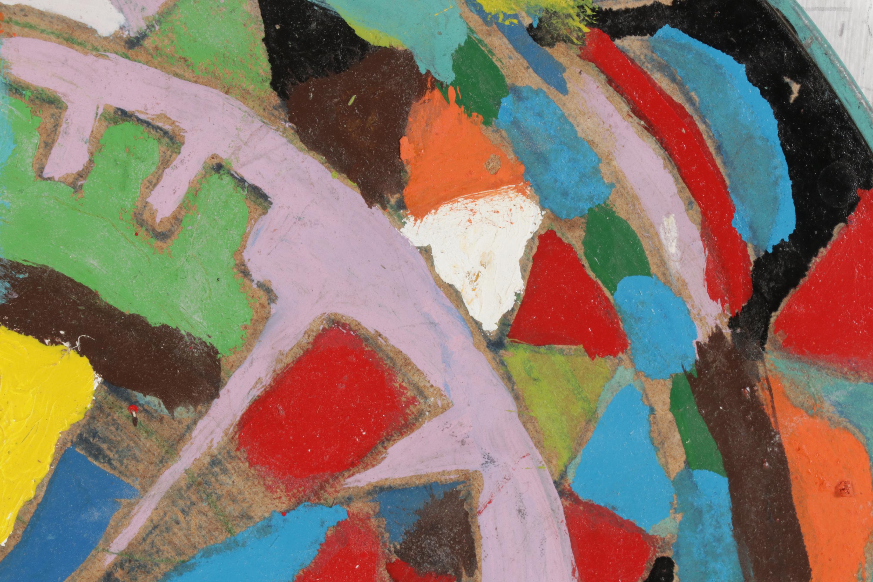 Rick Borg Acrylic Painting "Circle of Color," 2004