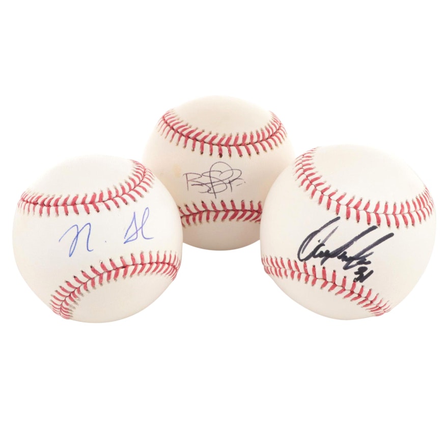 Brandon Phillips, Nick Senzel, and Alfredo Simon Signed Rawlings MLB Baseballs