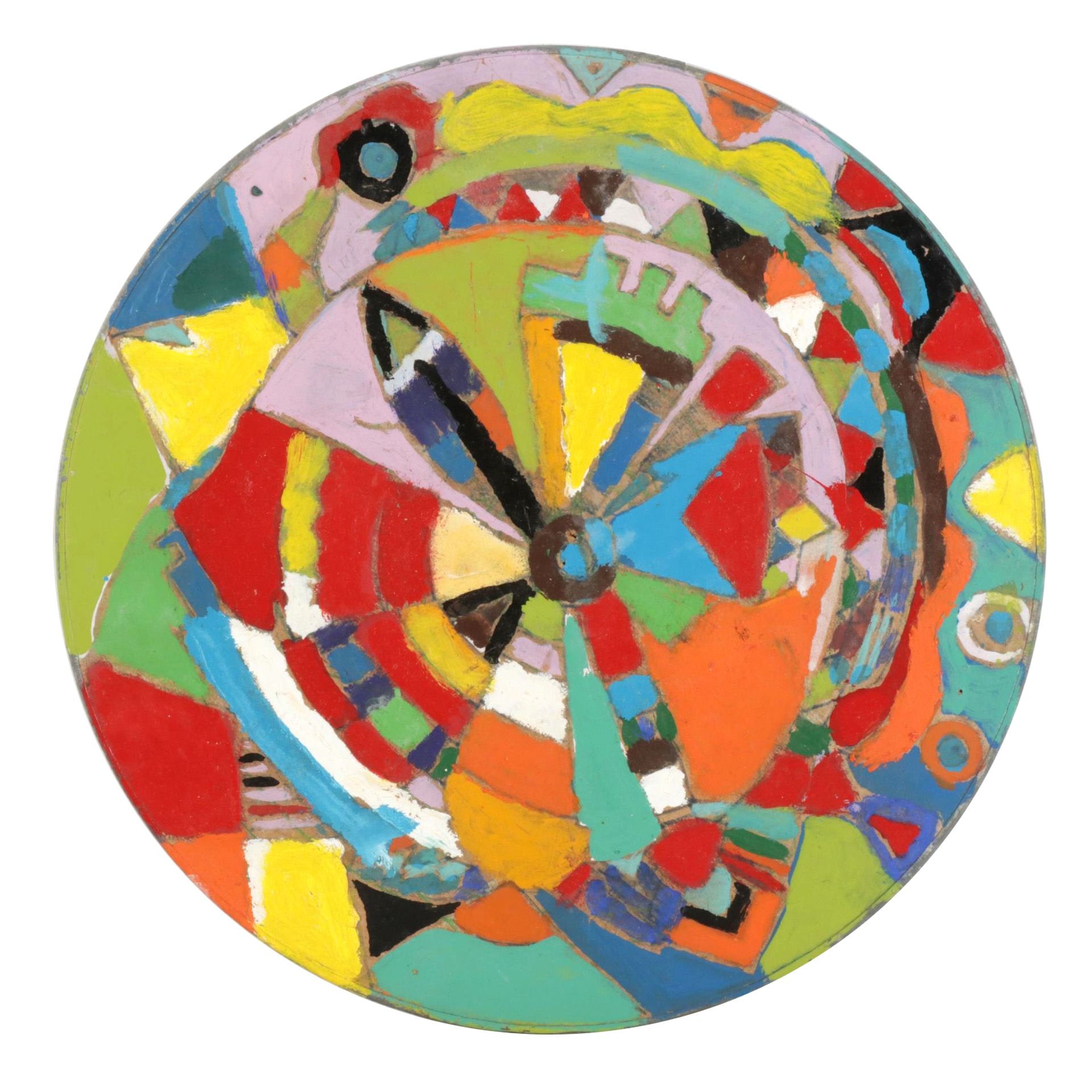 Rick Borg Acrylic Painting "Circle of Color," 2004