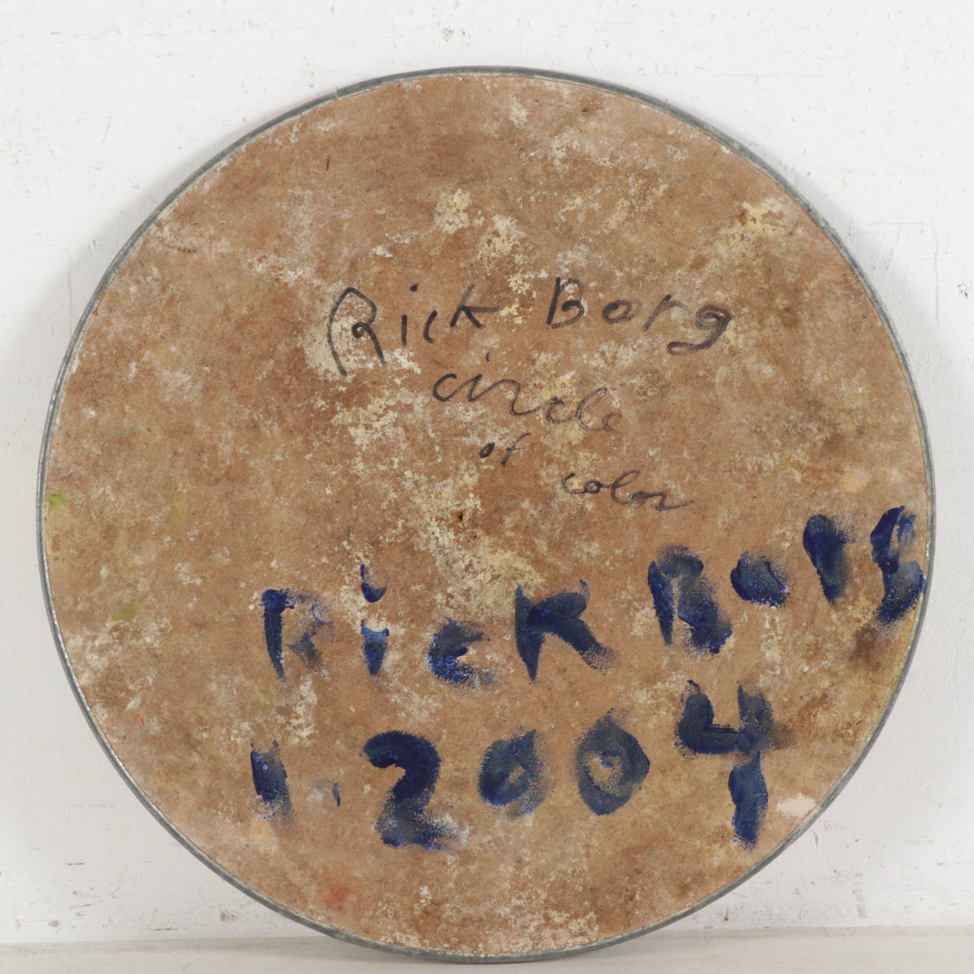 Rick Borg Acrylic Painting "Circle of Color," 2004