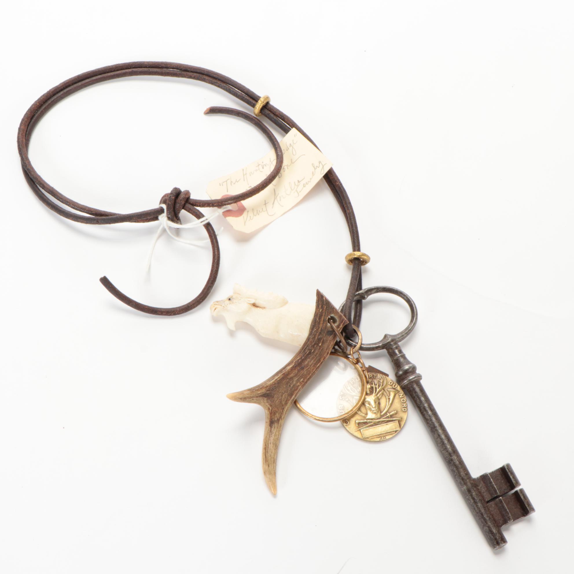 Maggie Smith Found Object Necklace "The Hunting Lodge"