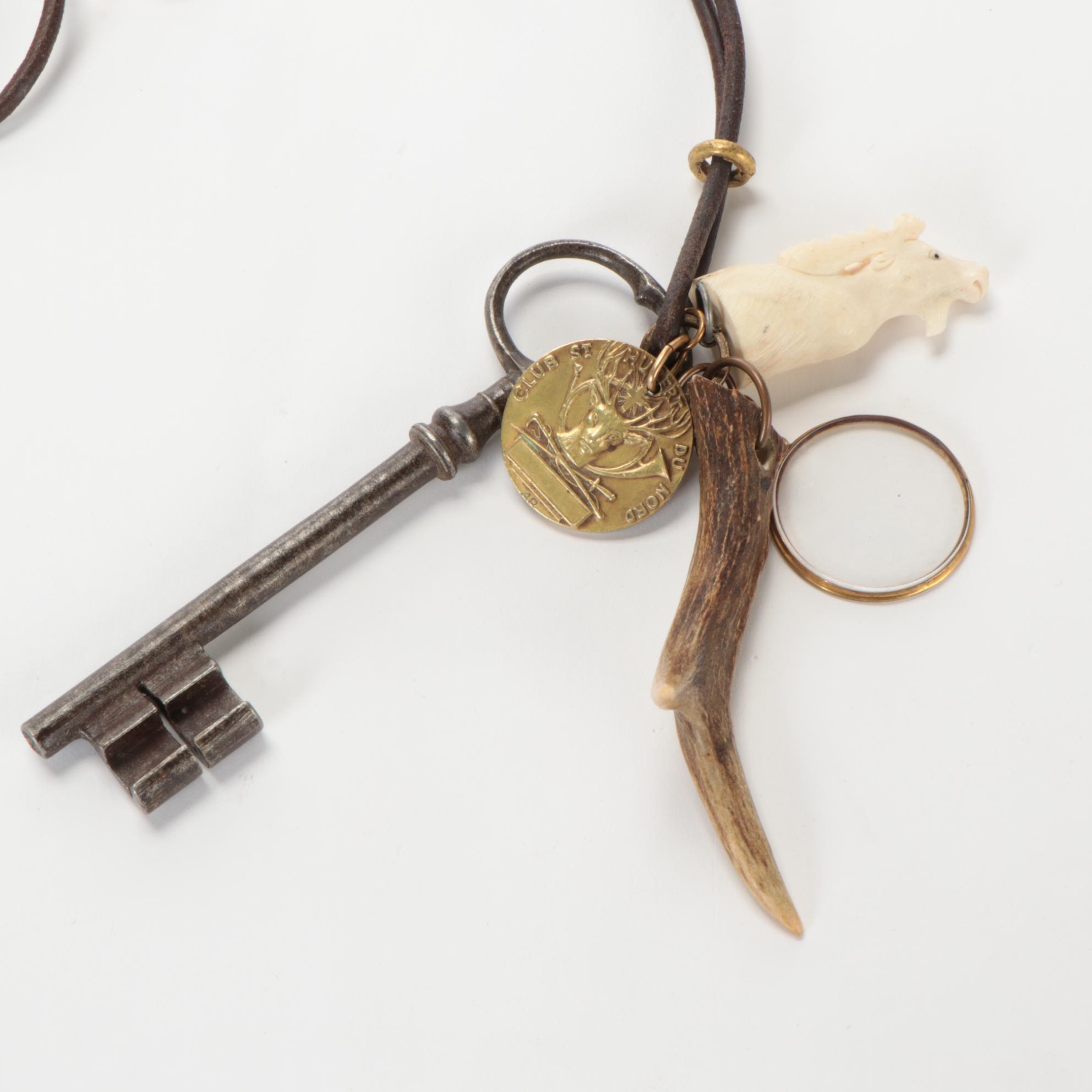 Maggie Smith Found Object Necklace "The Hunting Lodge"