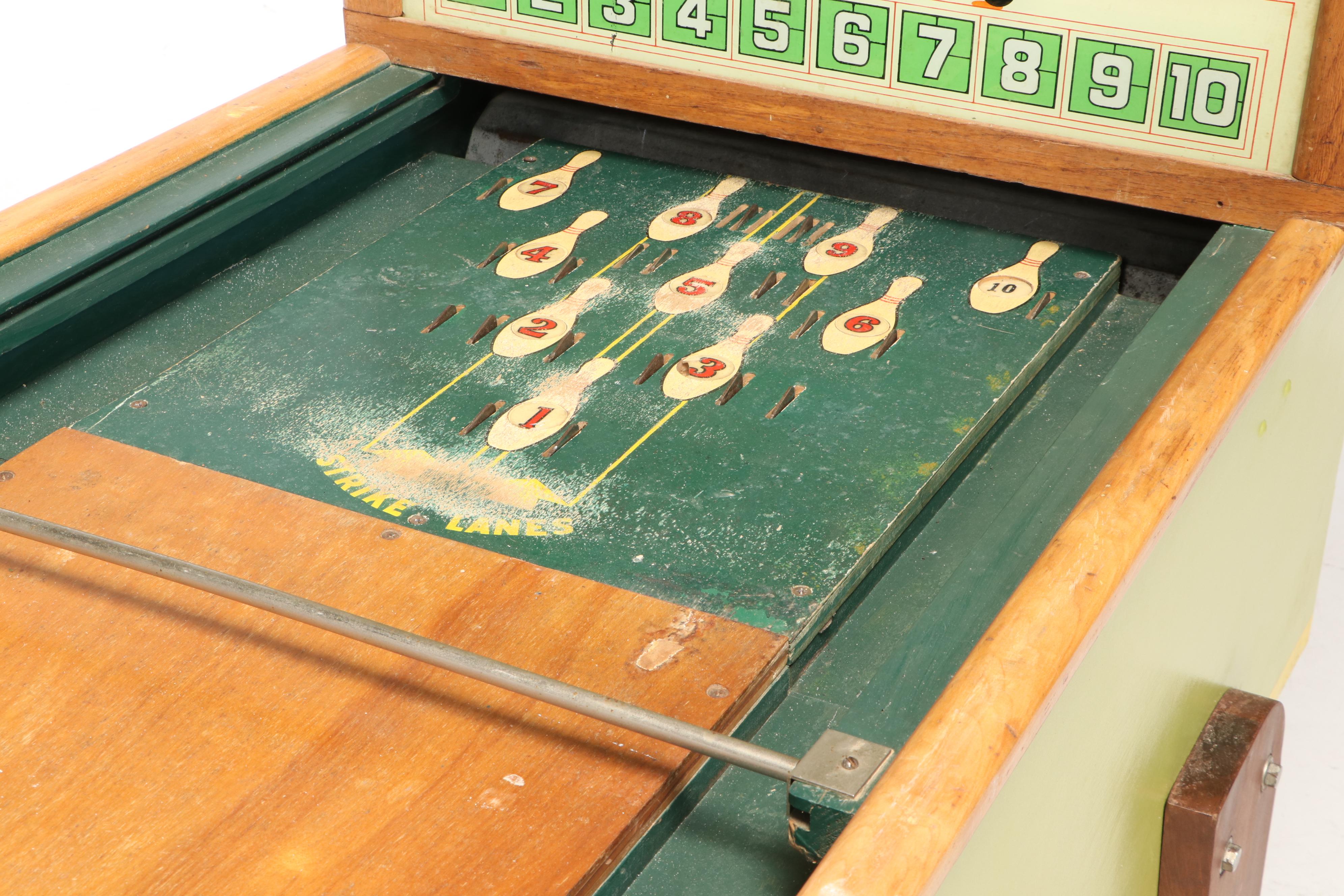 Bally Shuffle-Bowler Electric Arcade Bowling Machine, 1949