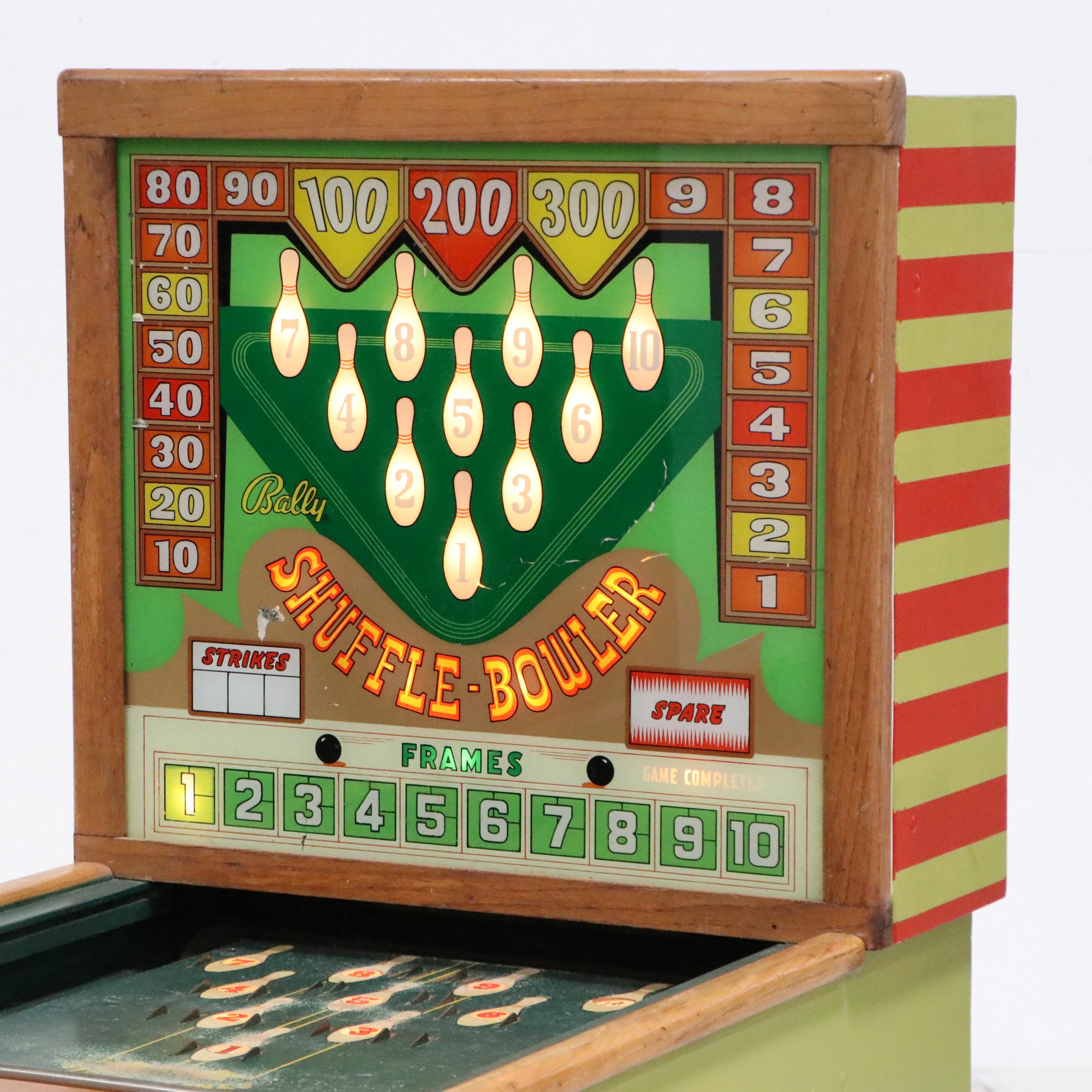 Bally Shuffle-Bowler Electric Arcade Bowling Machine, 1949