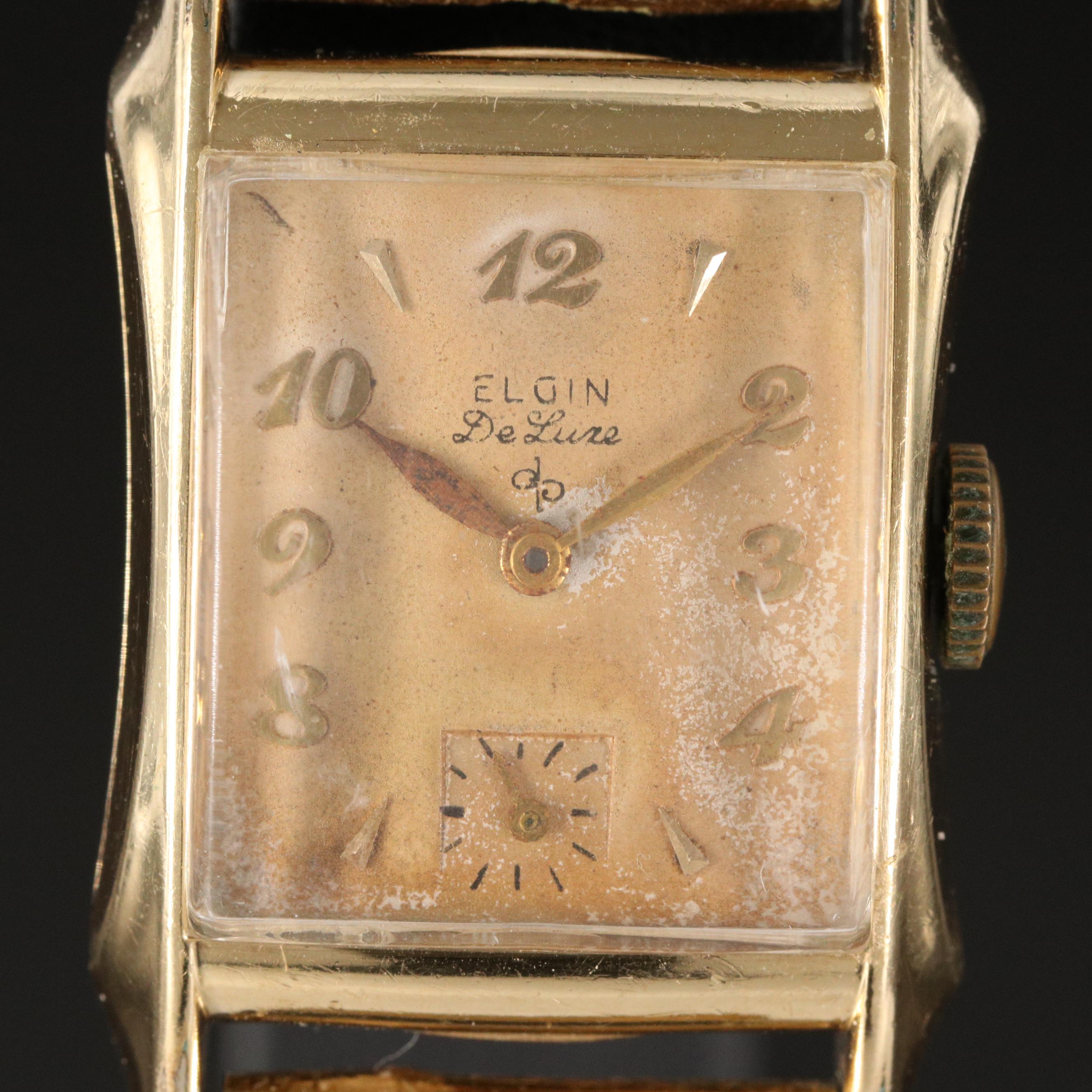 Vintage Elgin DeLuxe Stem Wind Watch