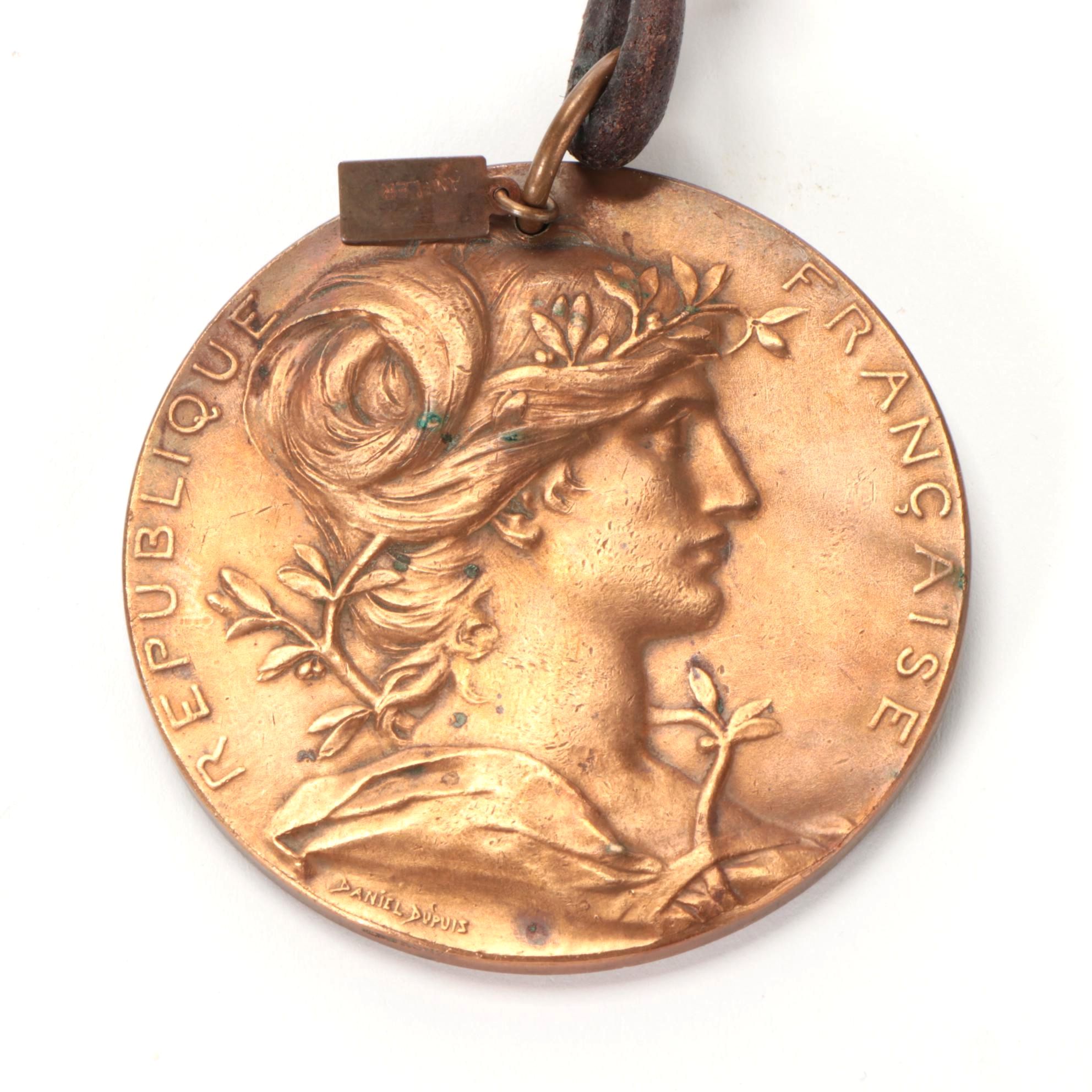 Maggie Smith Found Object Necklace with French Marianne Medallion