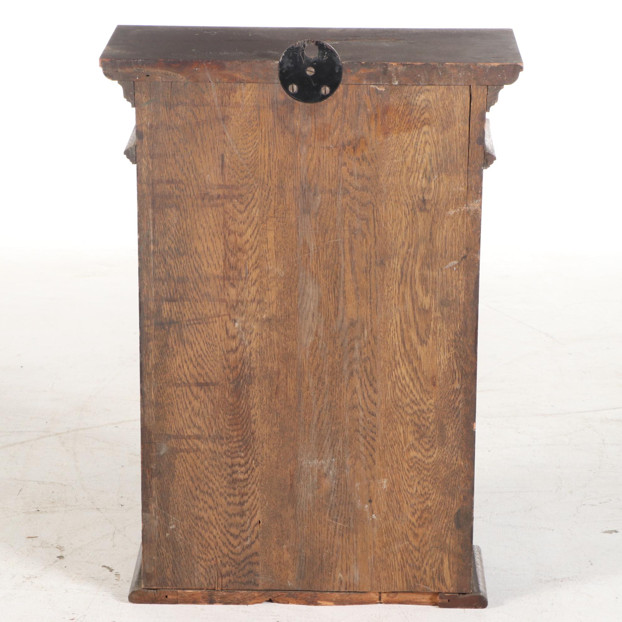 The Cincinnati Time Recorder Co. Oak Case Pendulum Clock, Early 20th Century