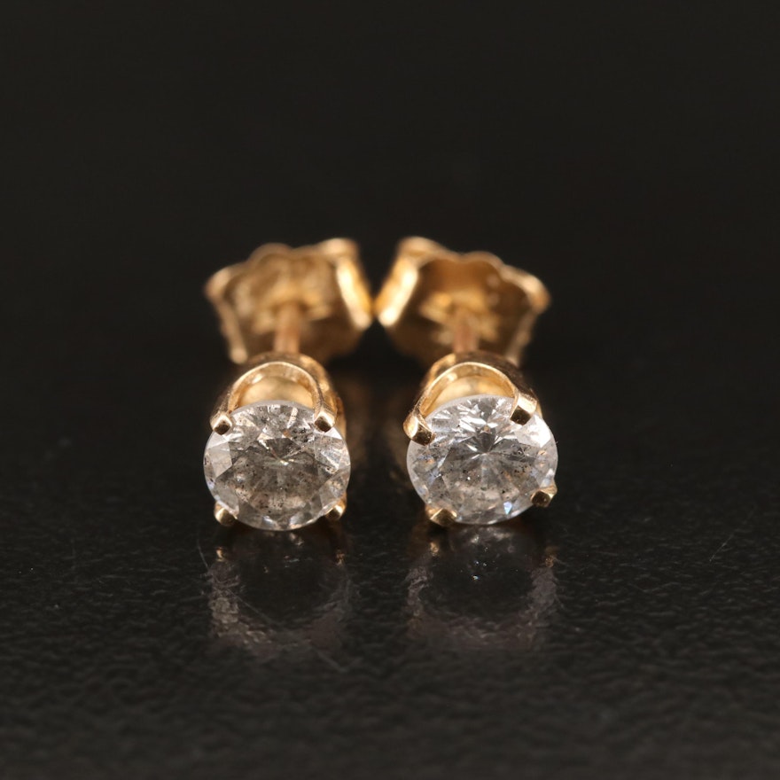 14K 0.81 CTW Diamond Stud Earrings