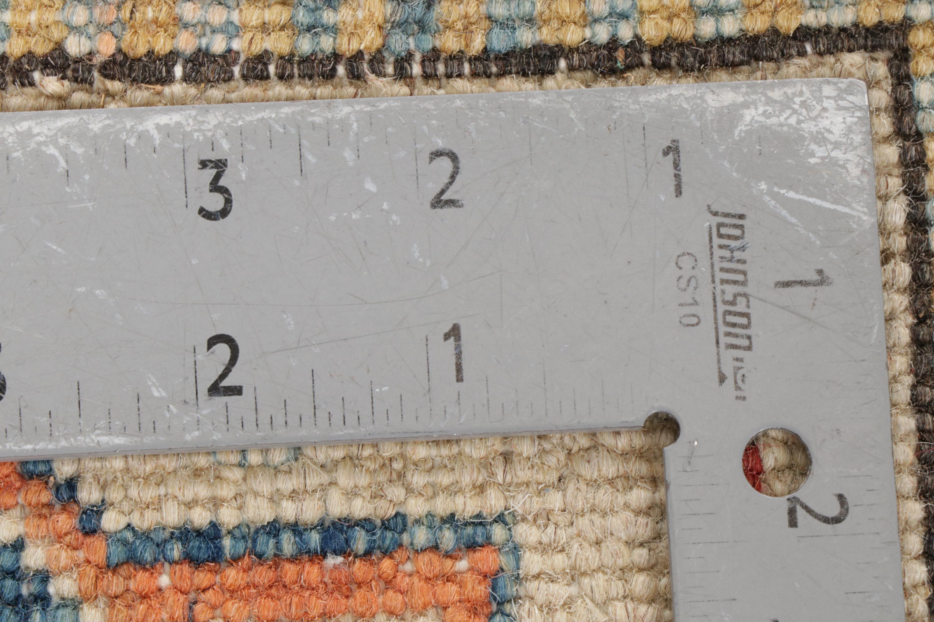 4'10 x 13' Hand-Knotted Indo-Caucasian Kazak Long Rug