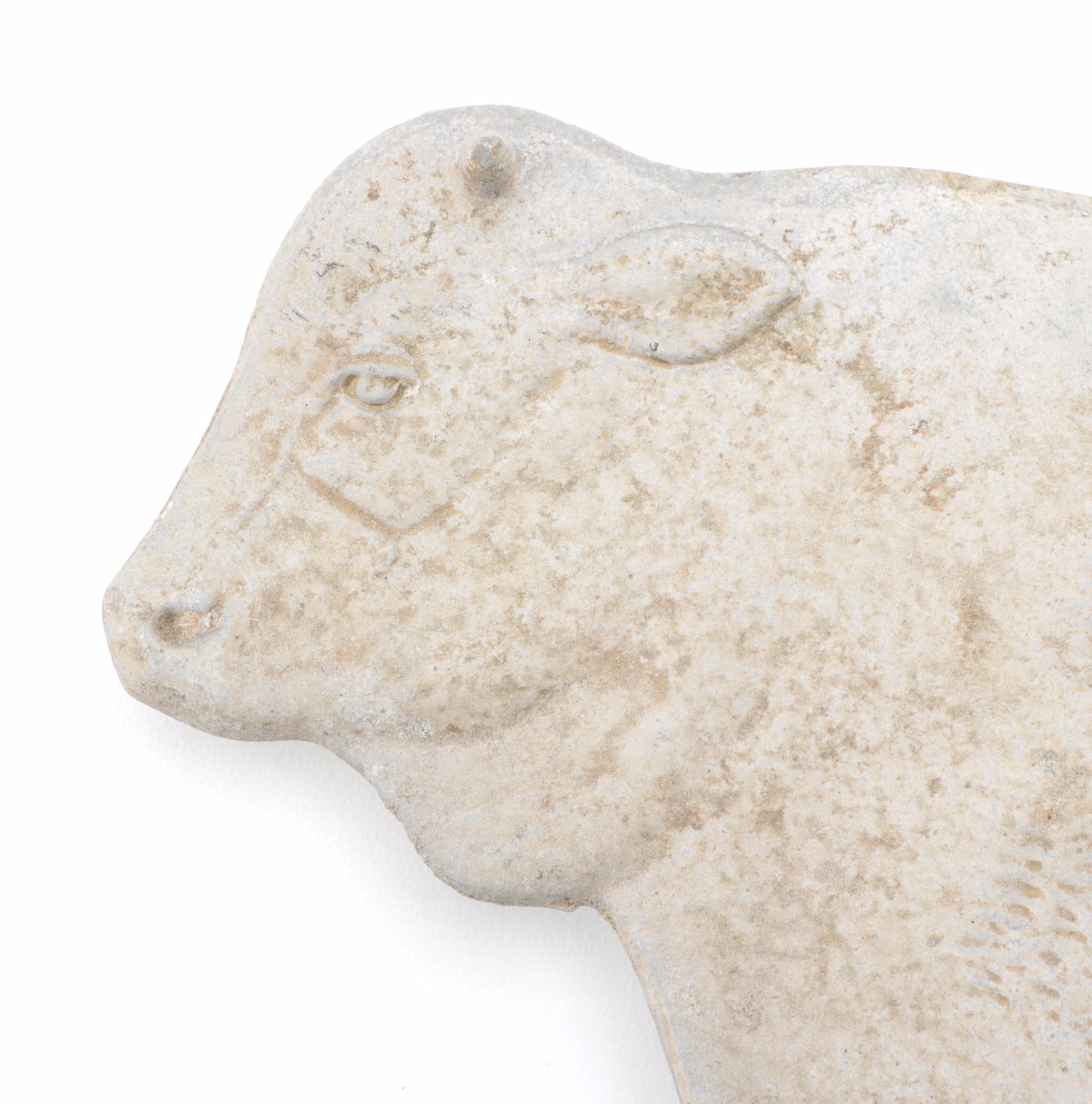 Cast Aluminum Butcher's Shop Plaque, Late 20th Century