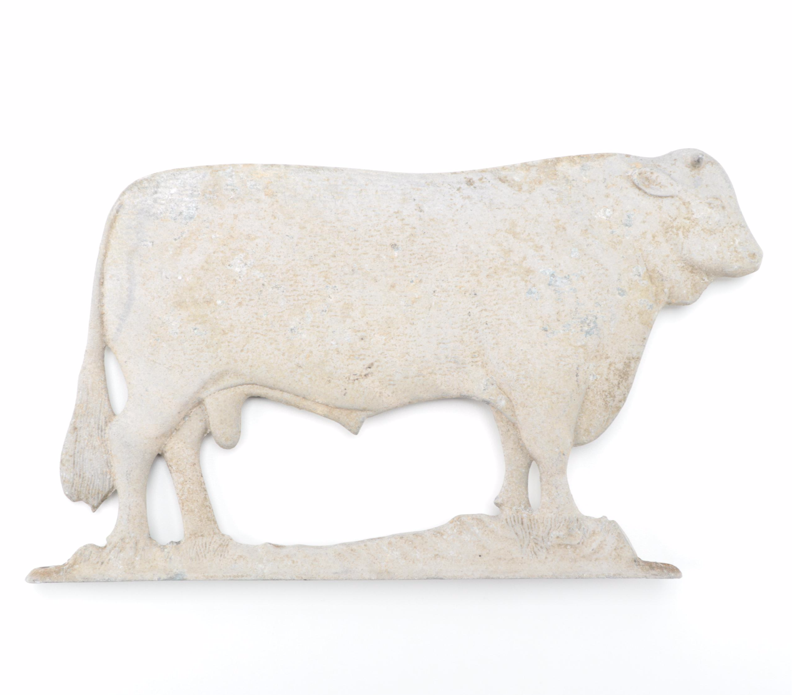 Cast Aluminum Butcher's Shop Plaque, Late 20th Century