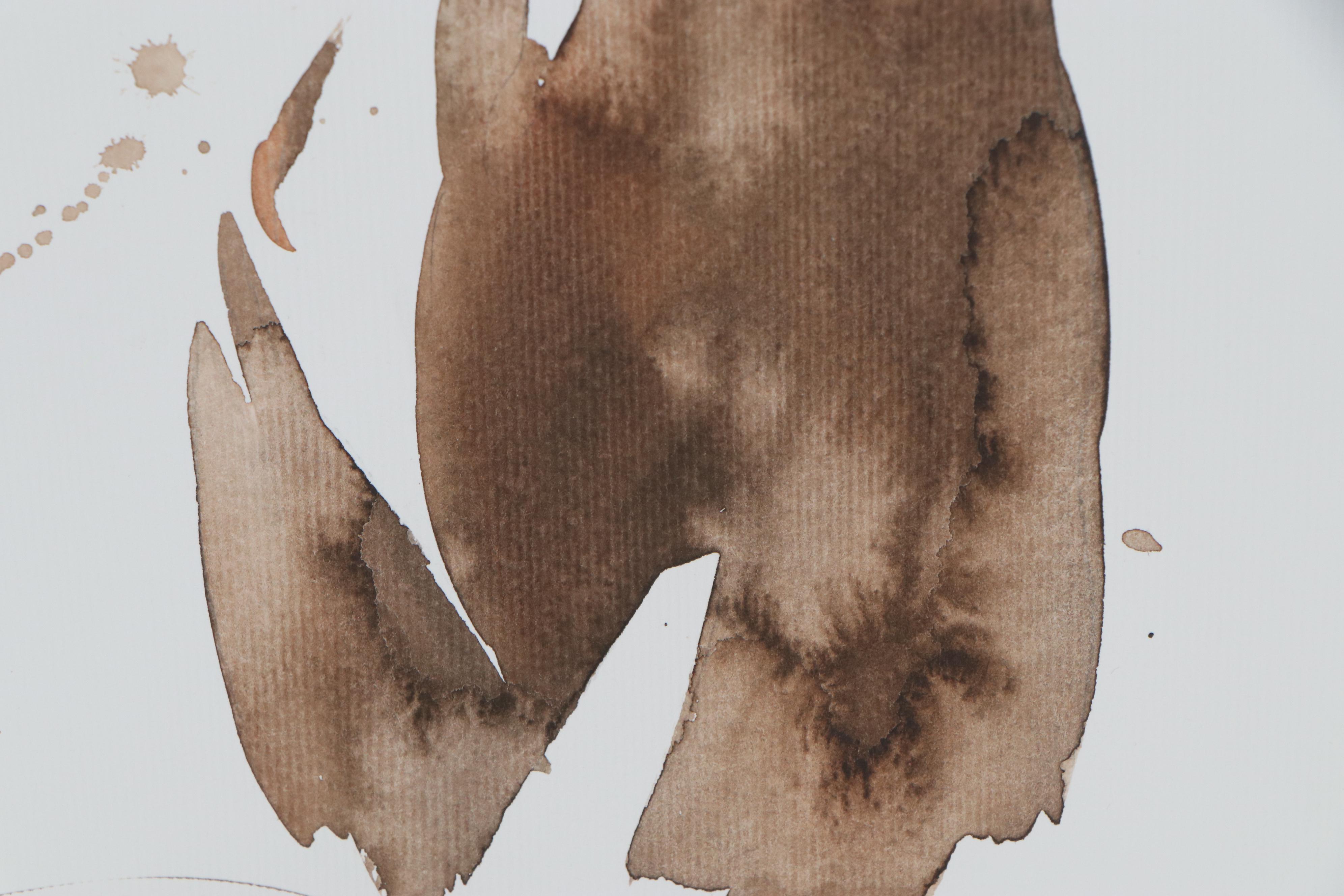 Anastasija Serdnova Watercolor Painting of Female Nude, 2020